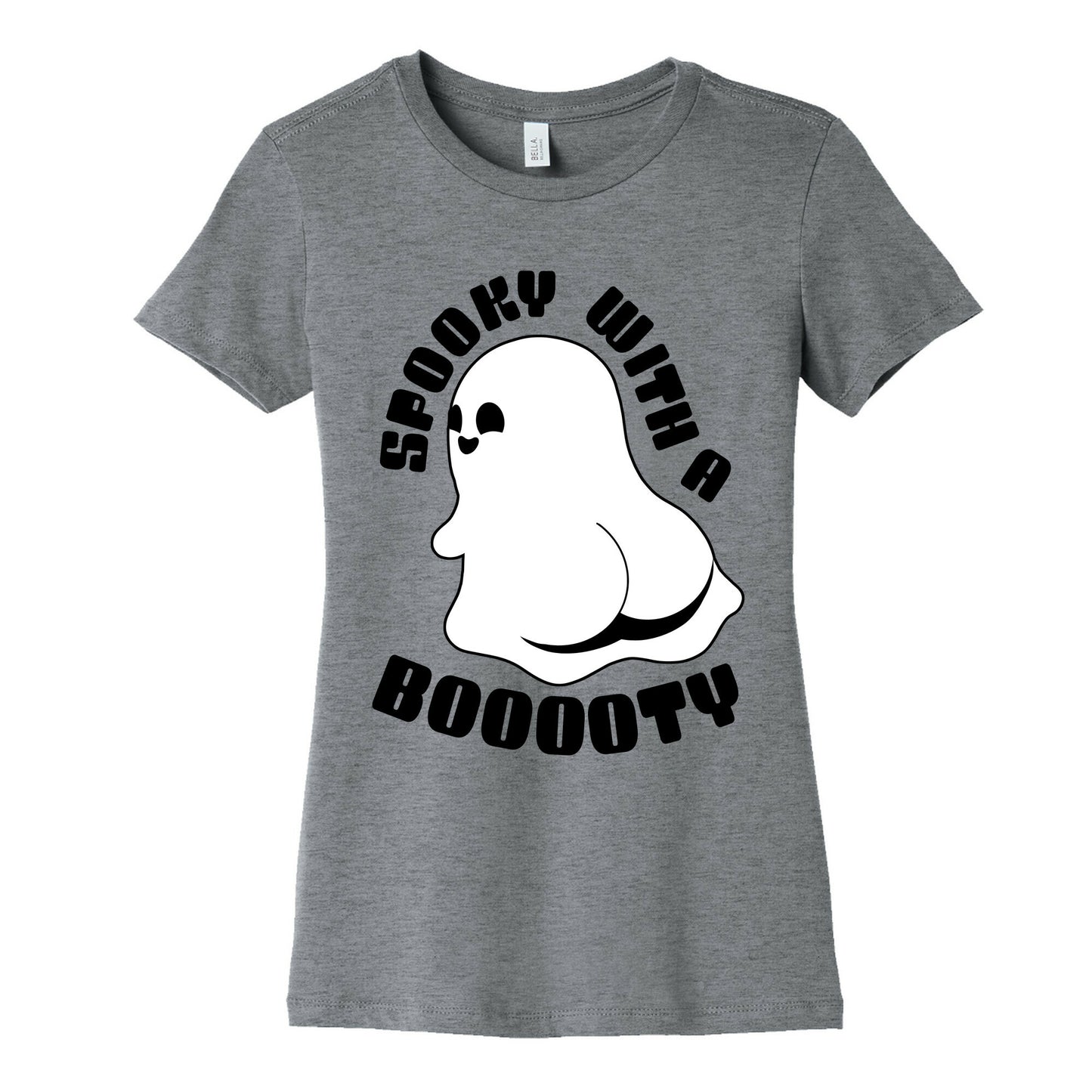 Spooky With A Booooty Ghost Women's Cotton Tee