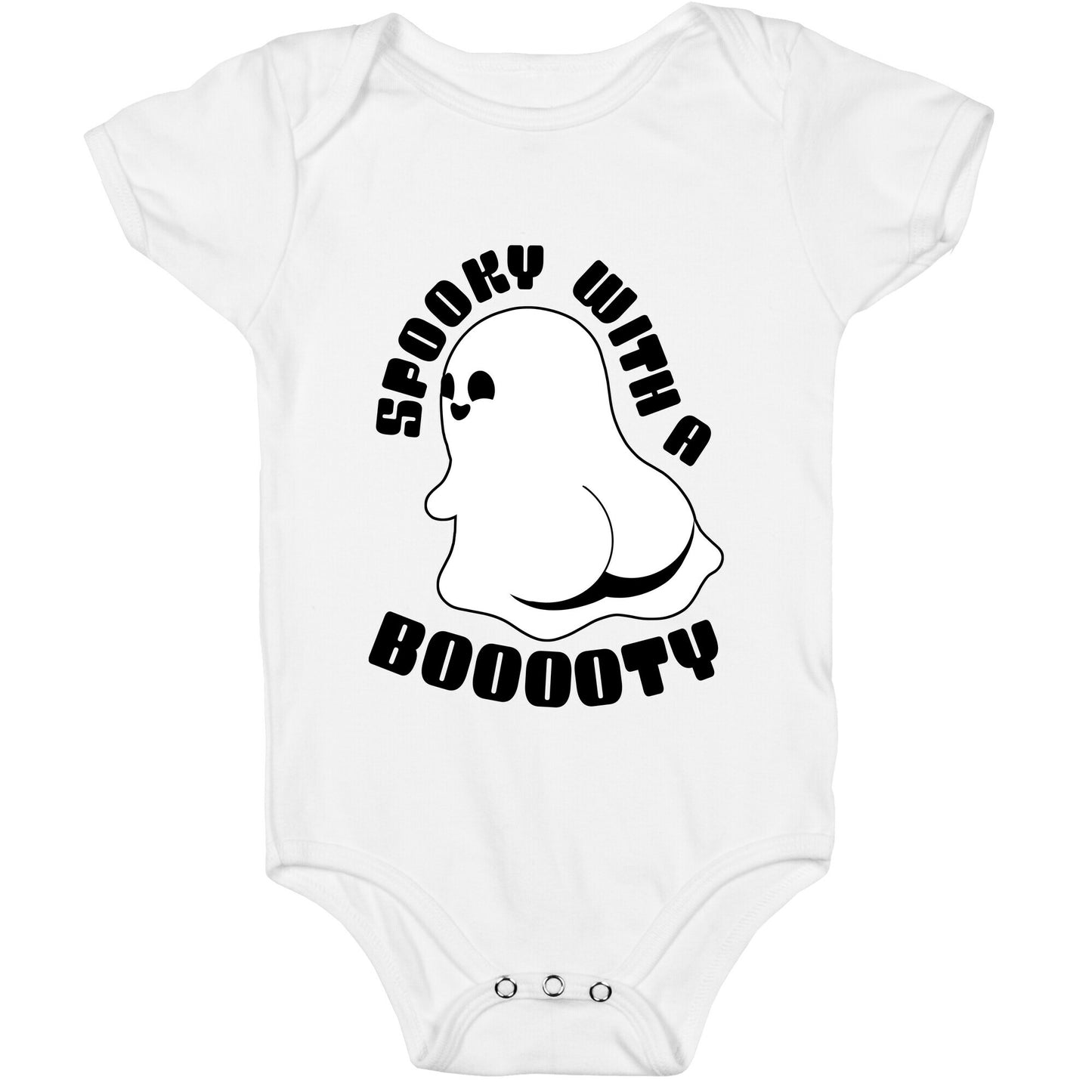 Spooky With A Booooty Ghost Baby One Piece