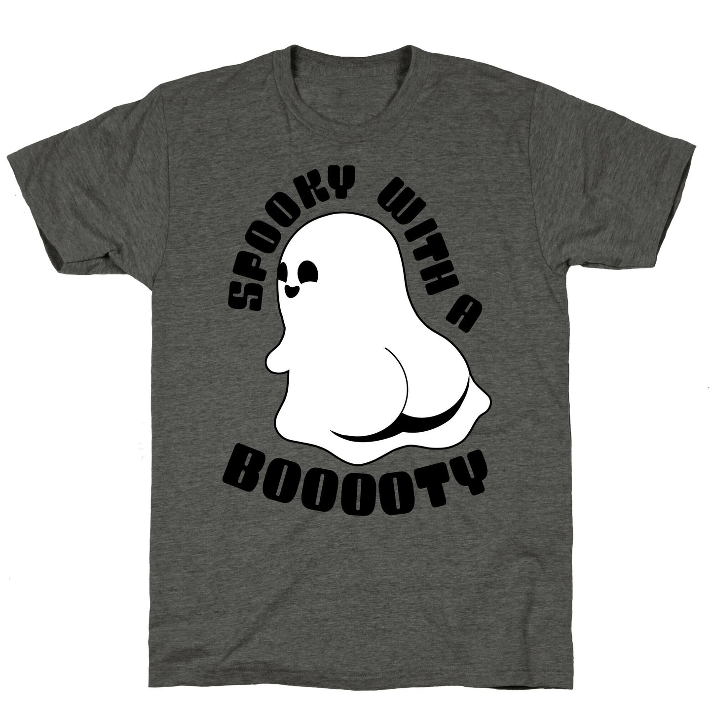Spooky With A Booooty Ghost Unisex Triblend Tee