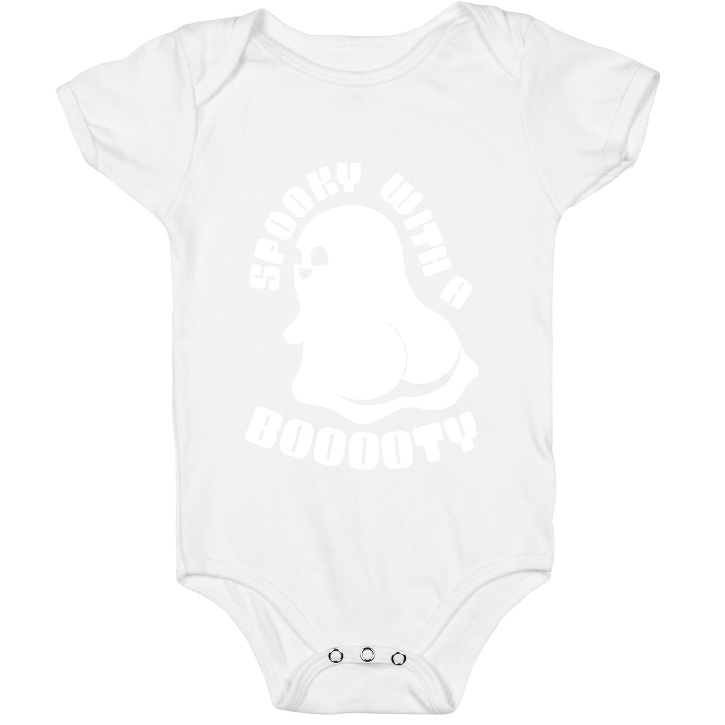 Spooky With A Booooty Ghost Baby One Piece