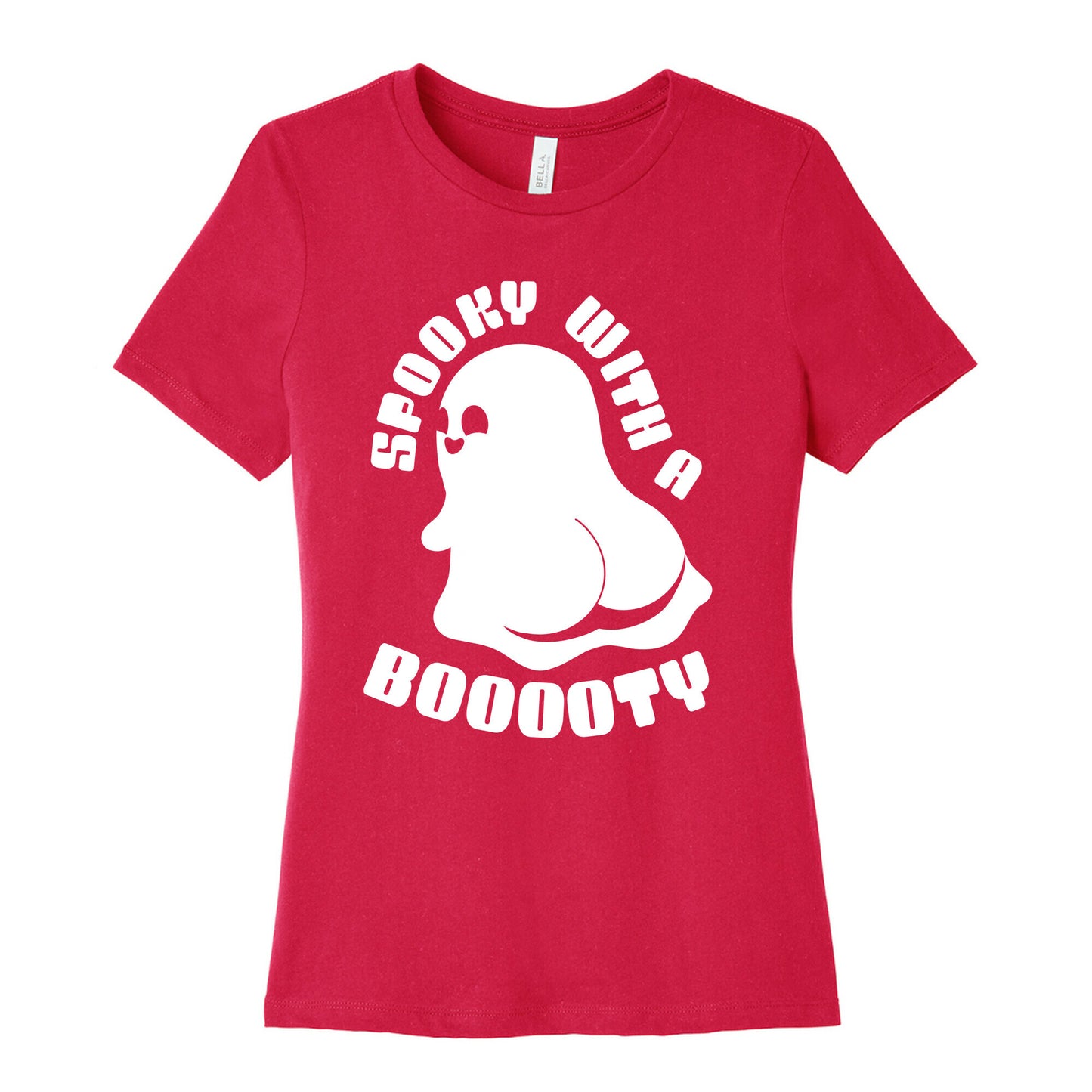Spooky With A Booooty Ghost Women's Cotton Tee