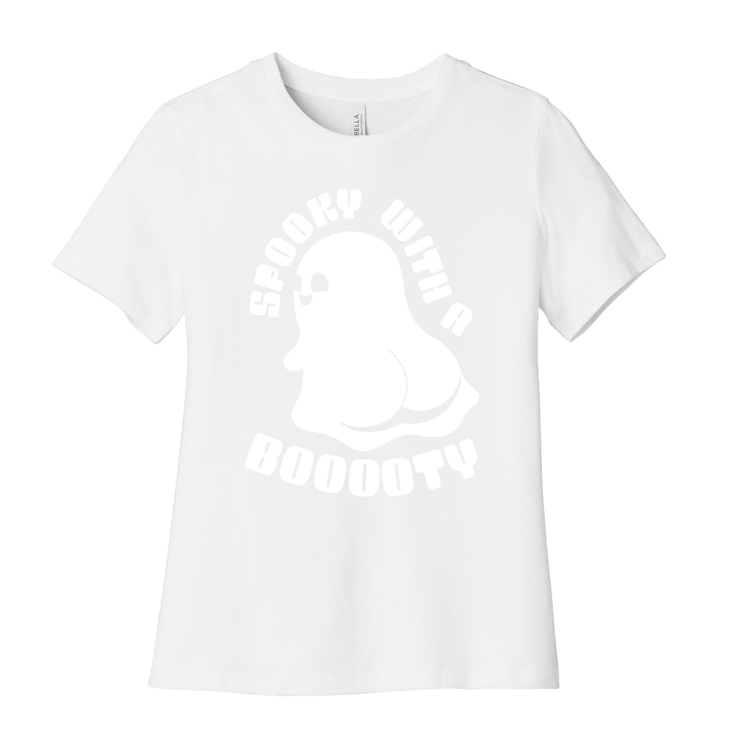 Spooky With A Booooty Ghost Women's Cotton Tee