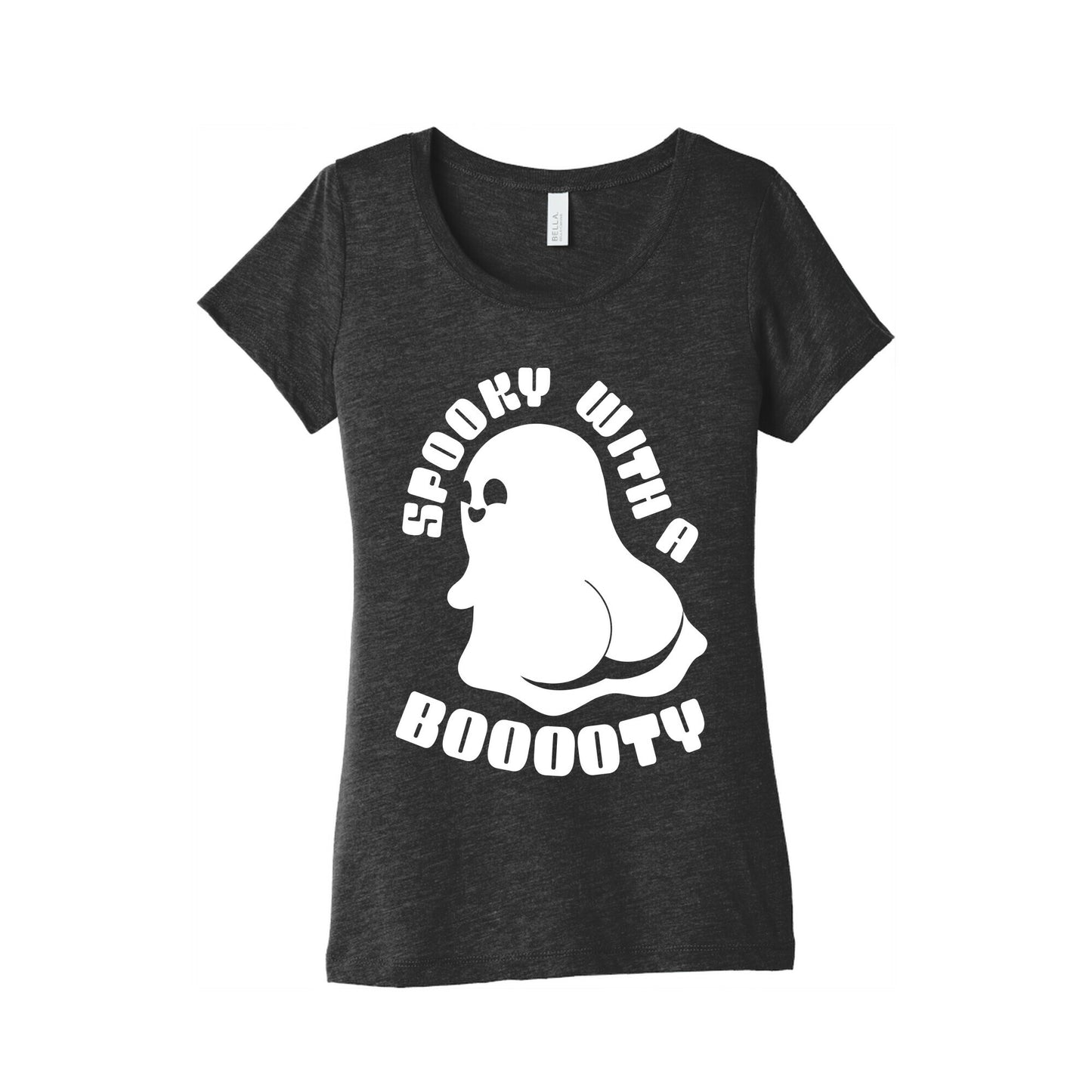 Spooky With A Booooty Ghost Women's Triblend Tee