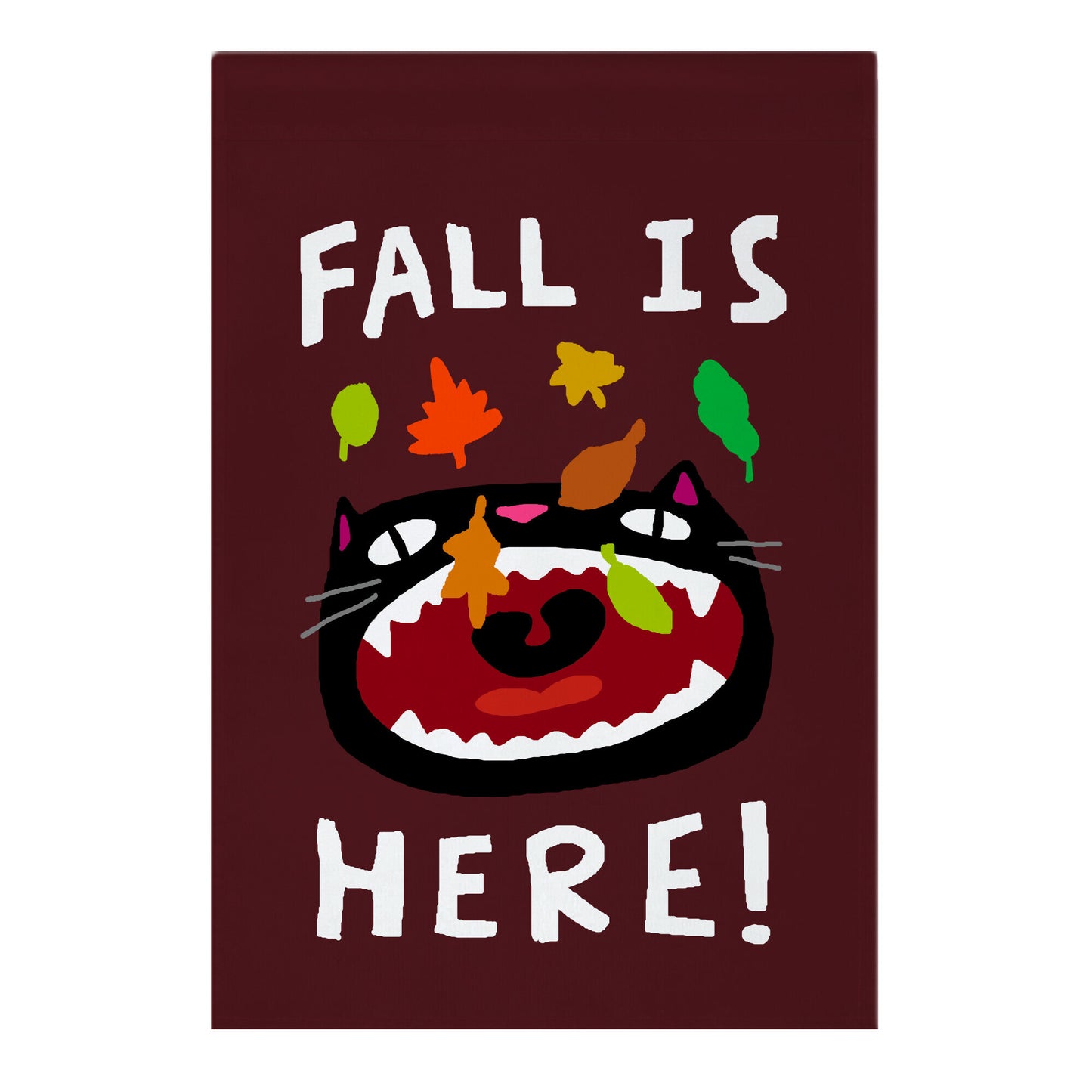Fall Is Here Cat Garden Flag