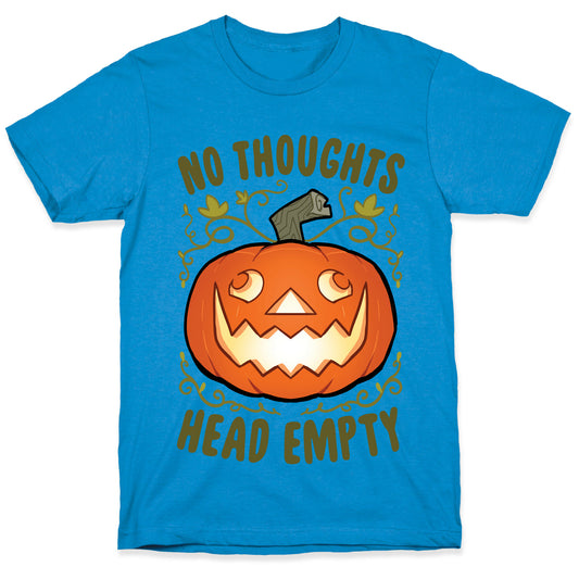 No Thoughts, Heady Empty Jack o' lantern T-Shirt