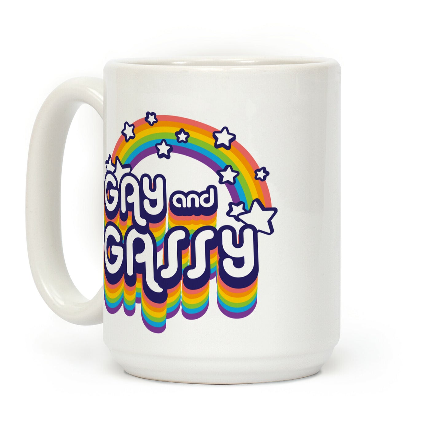 Gay and Gassy Rainbow Coffee Mug