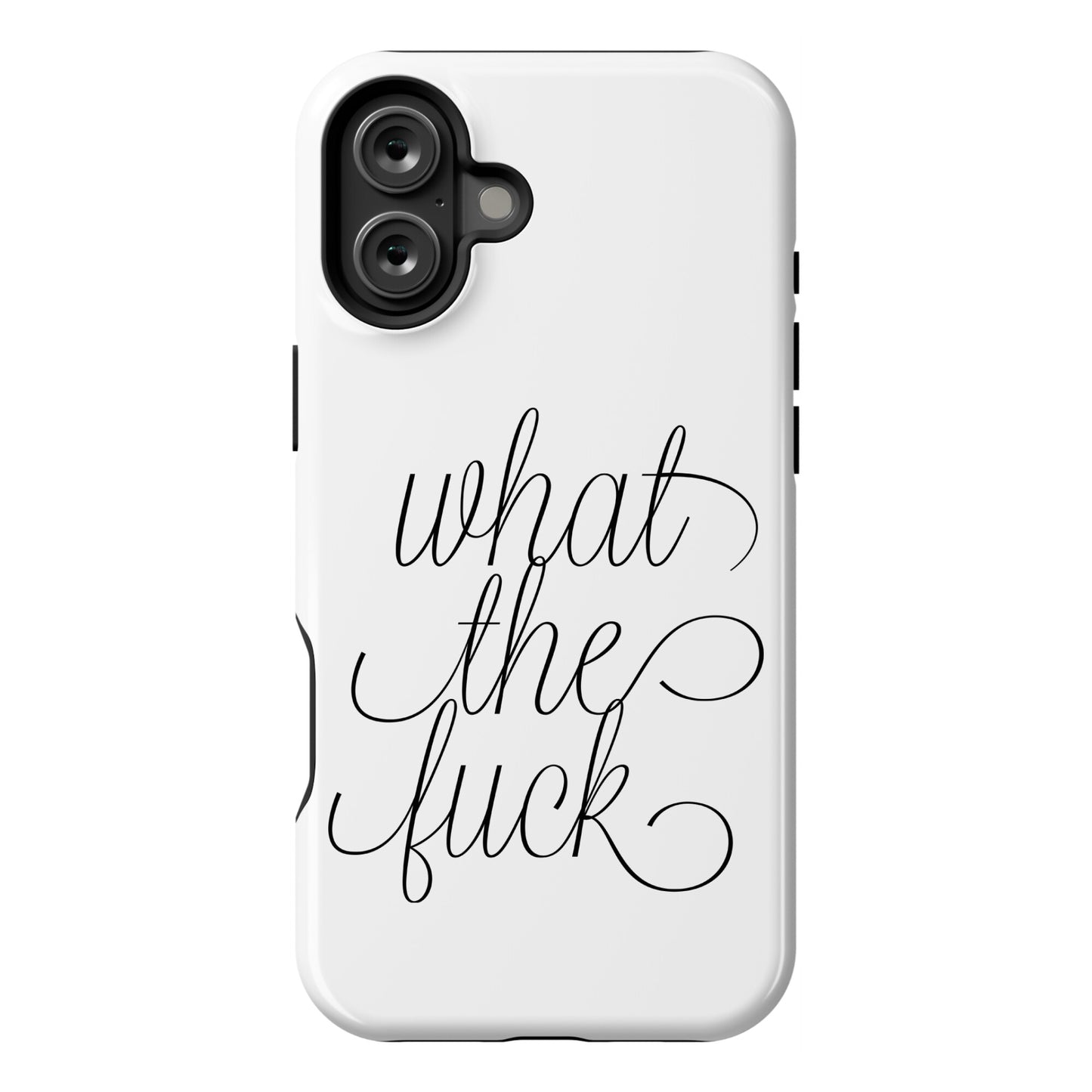 WTF Live Laugh Love Script Parody Phone Case