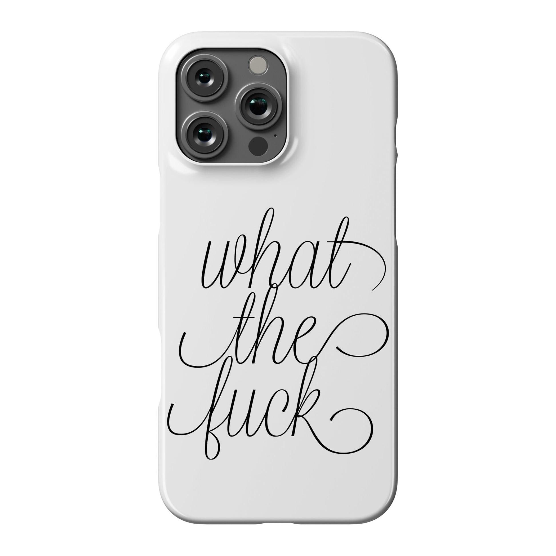 WTF Live Laugh Love Script Parody Phone Case