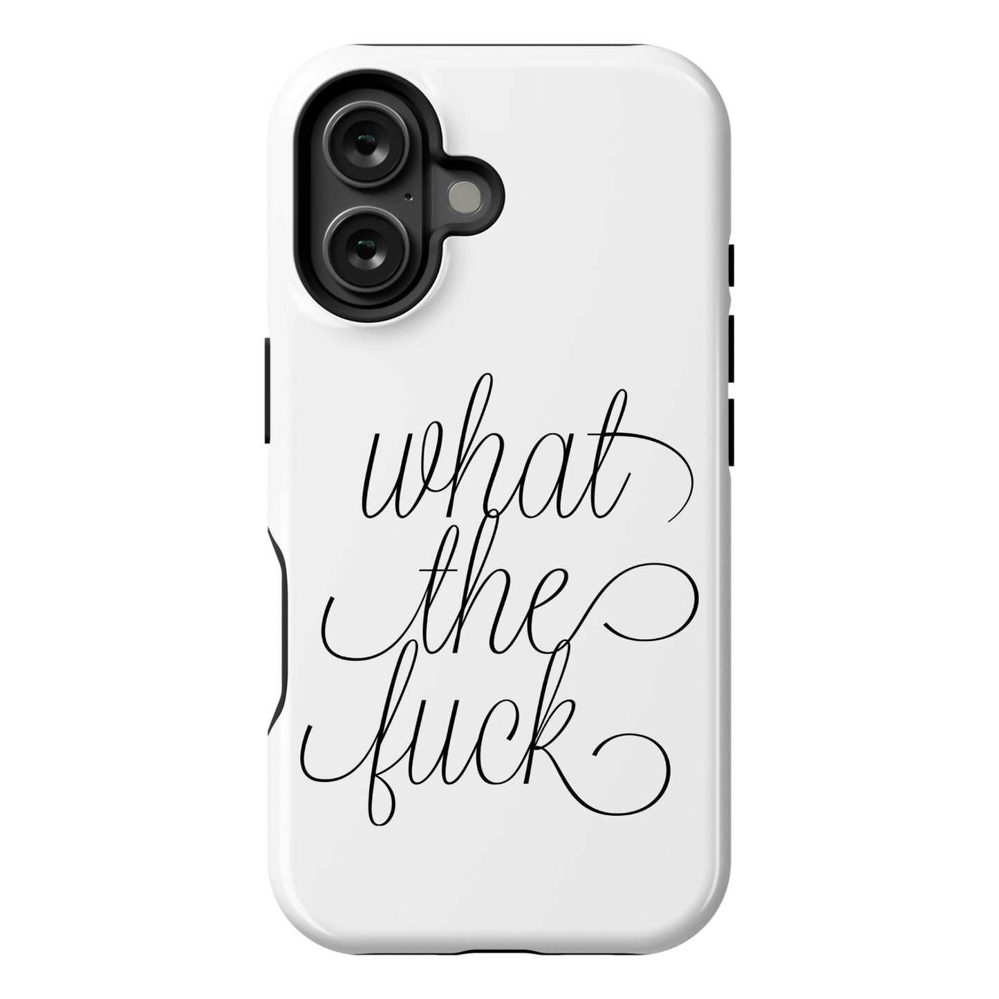WTF Live Laugh Love Script Parody Phone Case