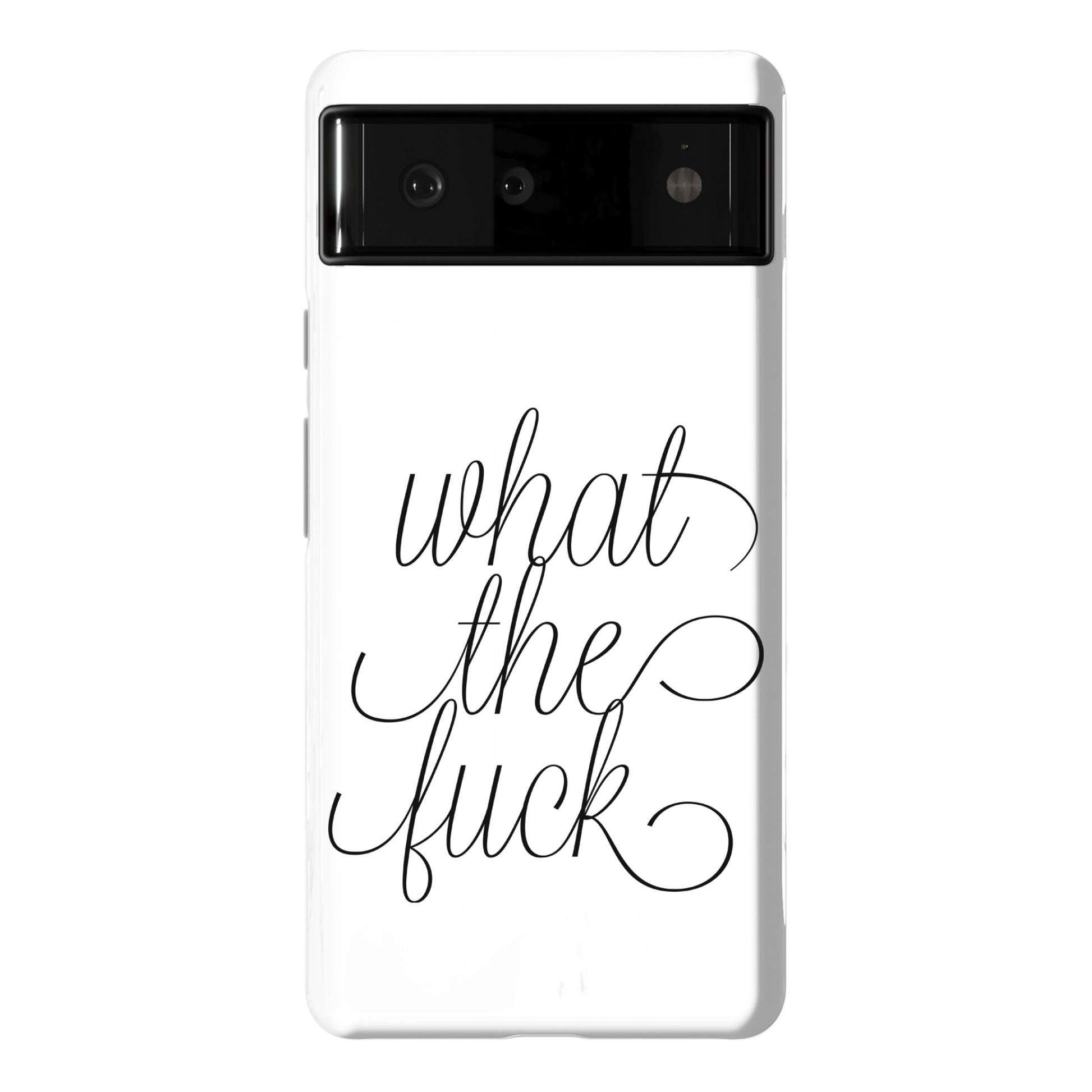 WTF Live Laugh Love Script Parody Phone Case