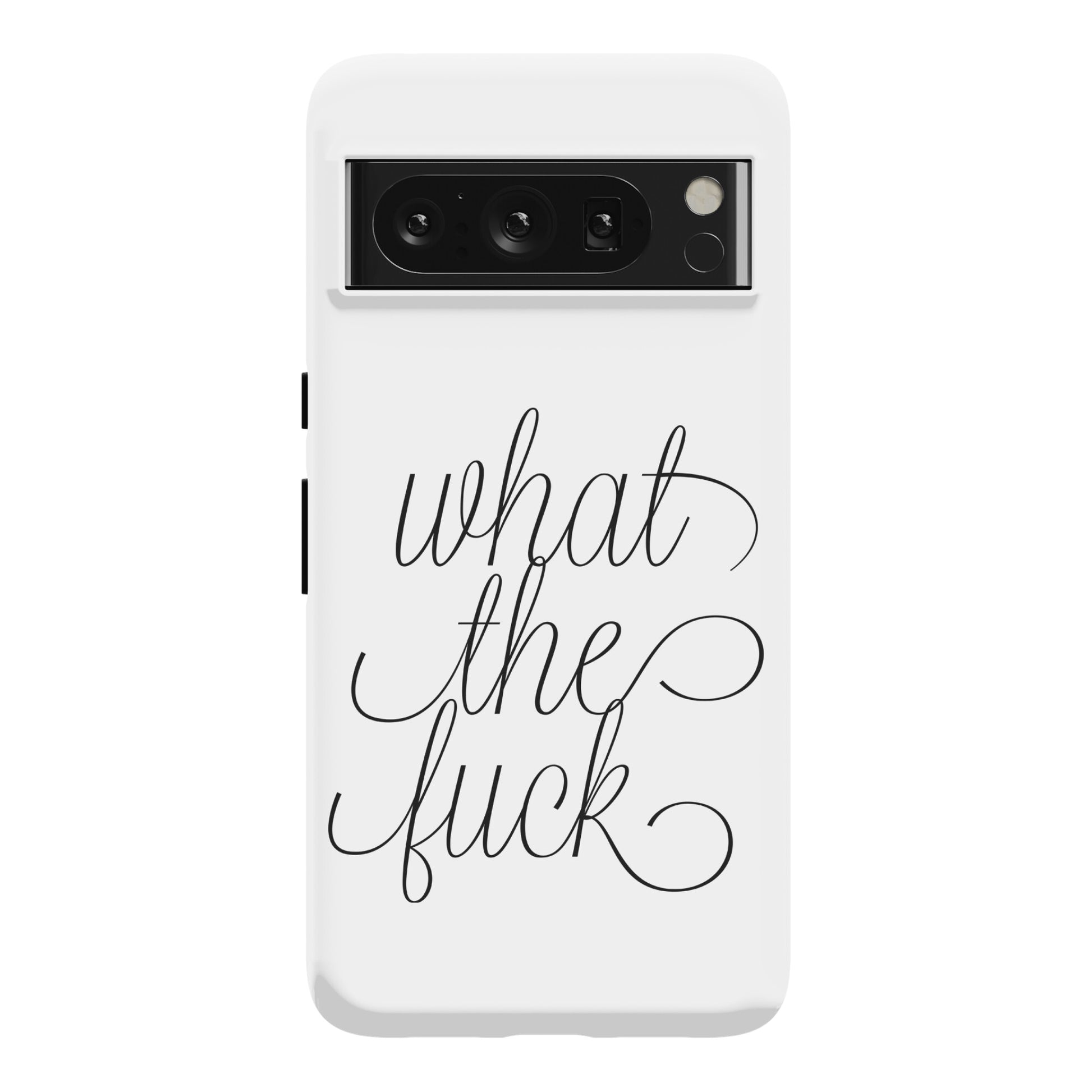 WTF Live Laugh Love Script Parody Phone Case