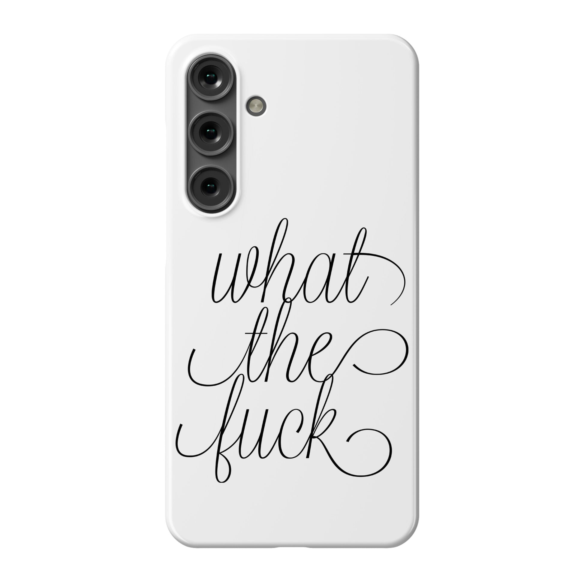 WTF Live Laugh Love Script Parody Phone Case