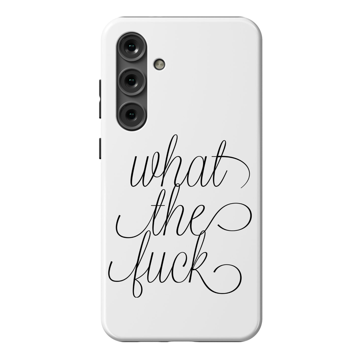 WTF Live Laugh Love Script Parody Phone Case