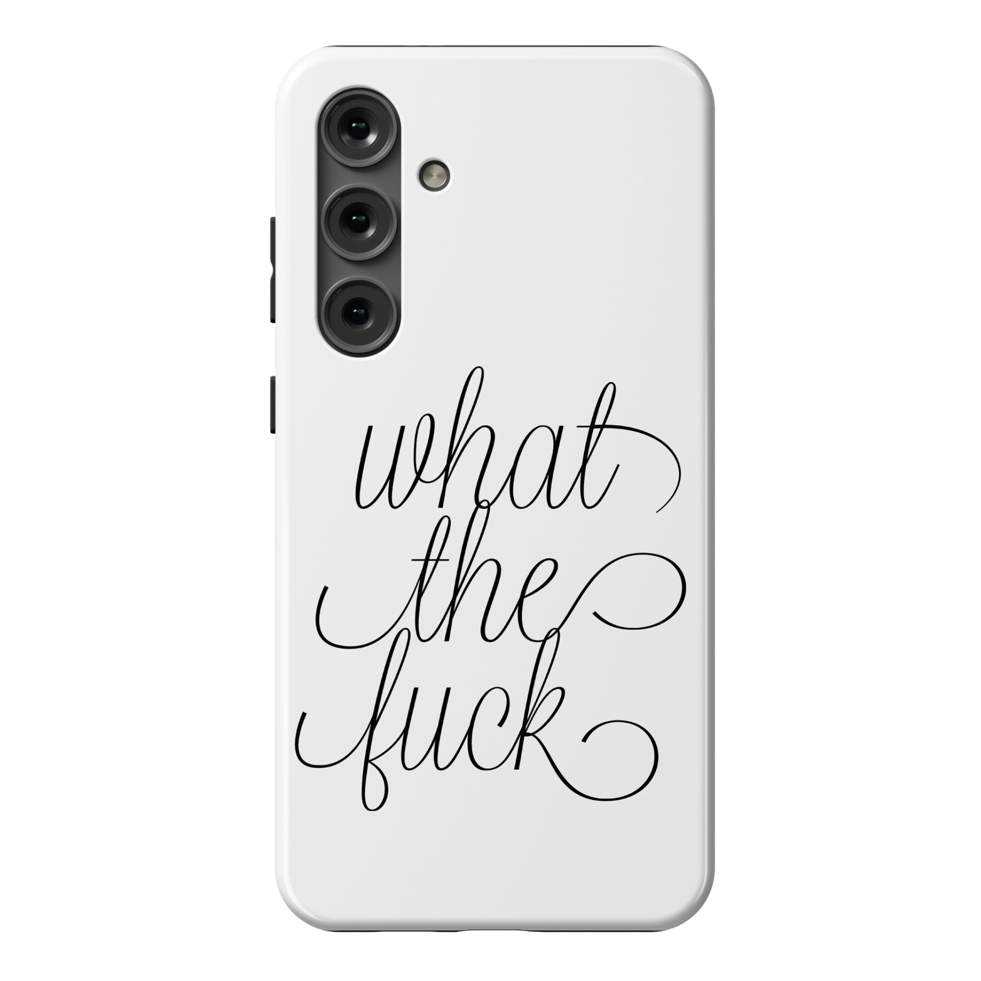WTF Live Laugh Love Script Parody Phone Case