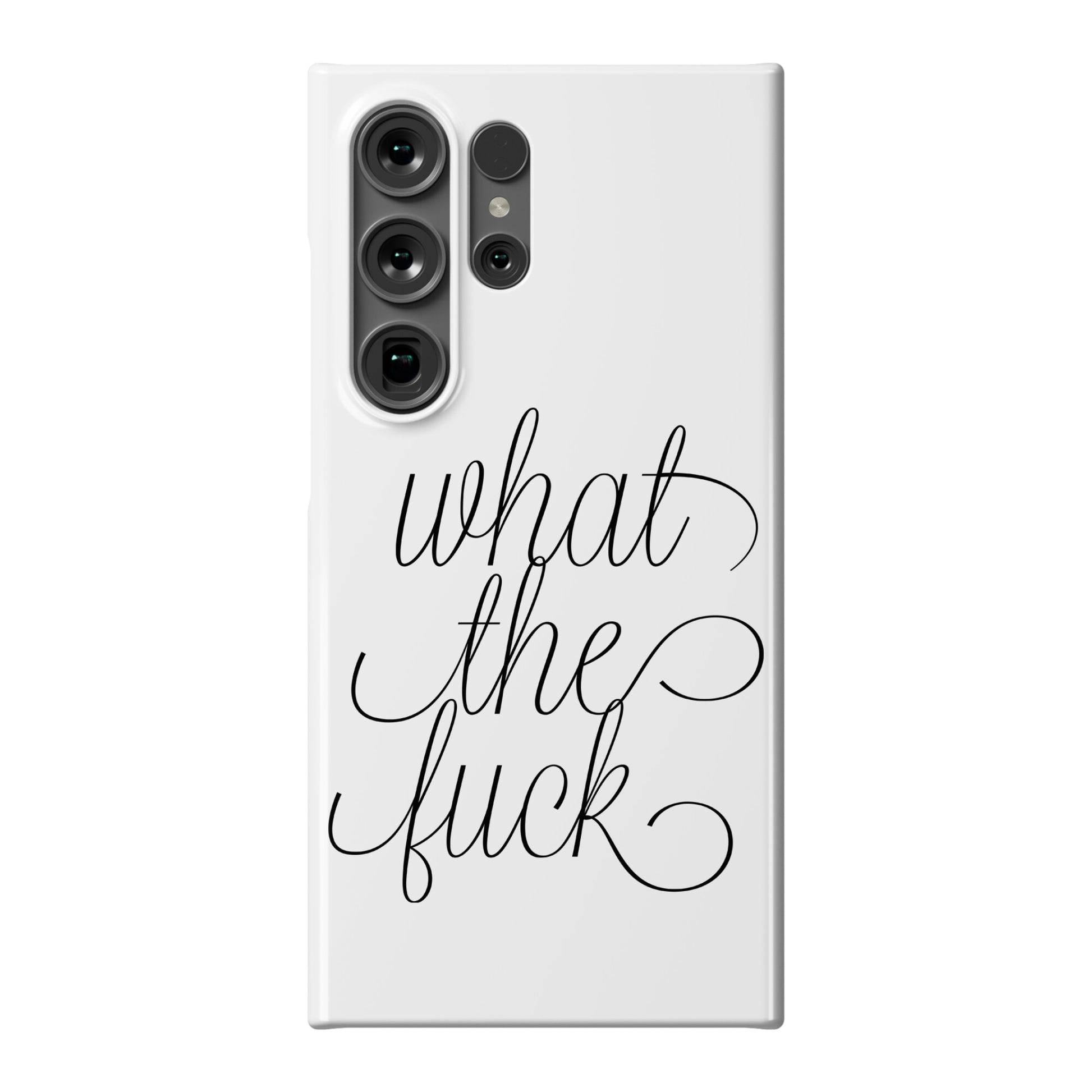 WTF Live Laugh Love Script Parody Phone Case