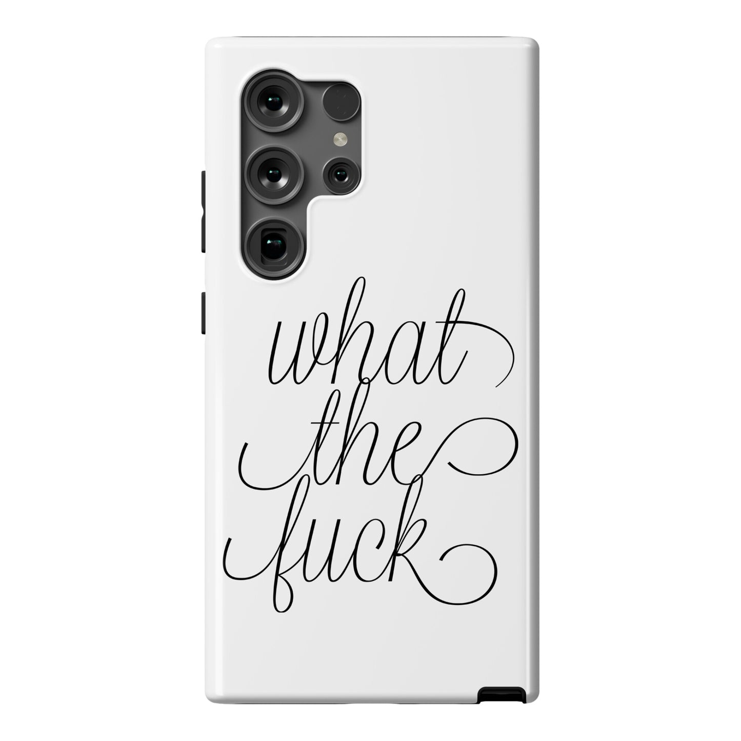 WTF Live Laugh Love Script Parody Phone Case