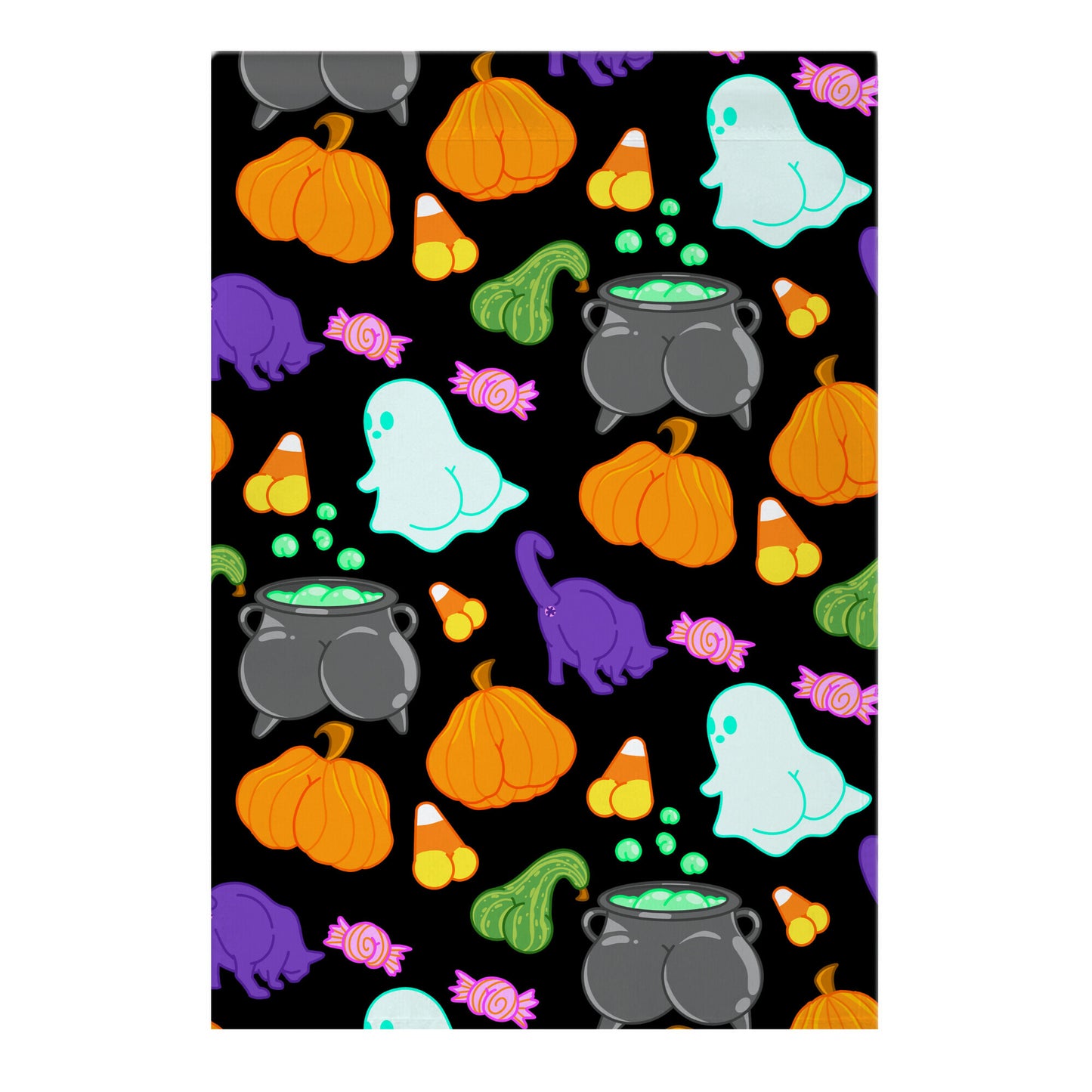 Spooky Booties Pattern Garden Flag