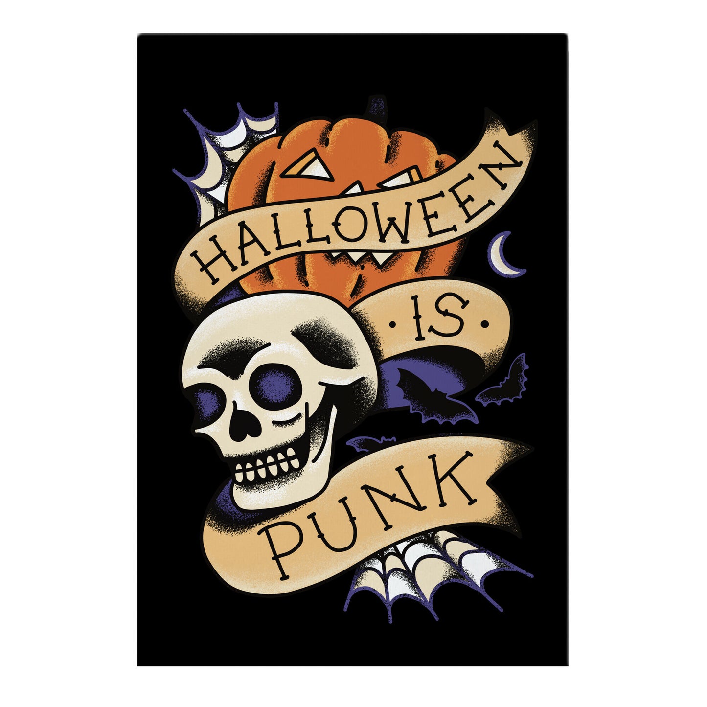Halloween is Punk Garden Flag