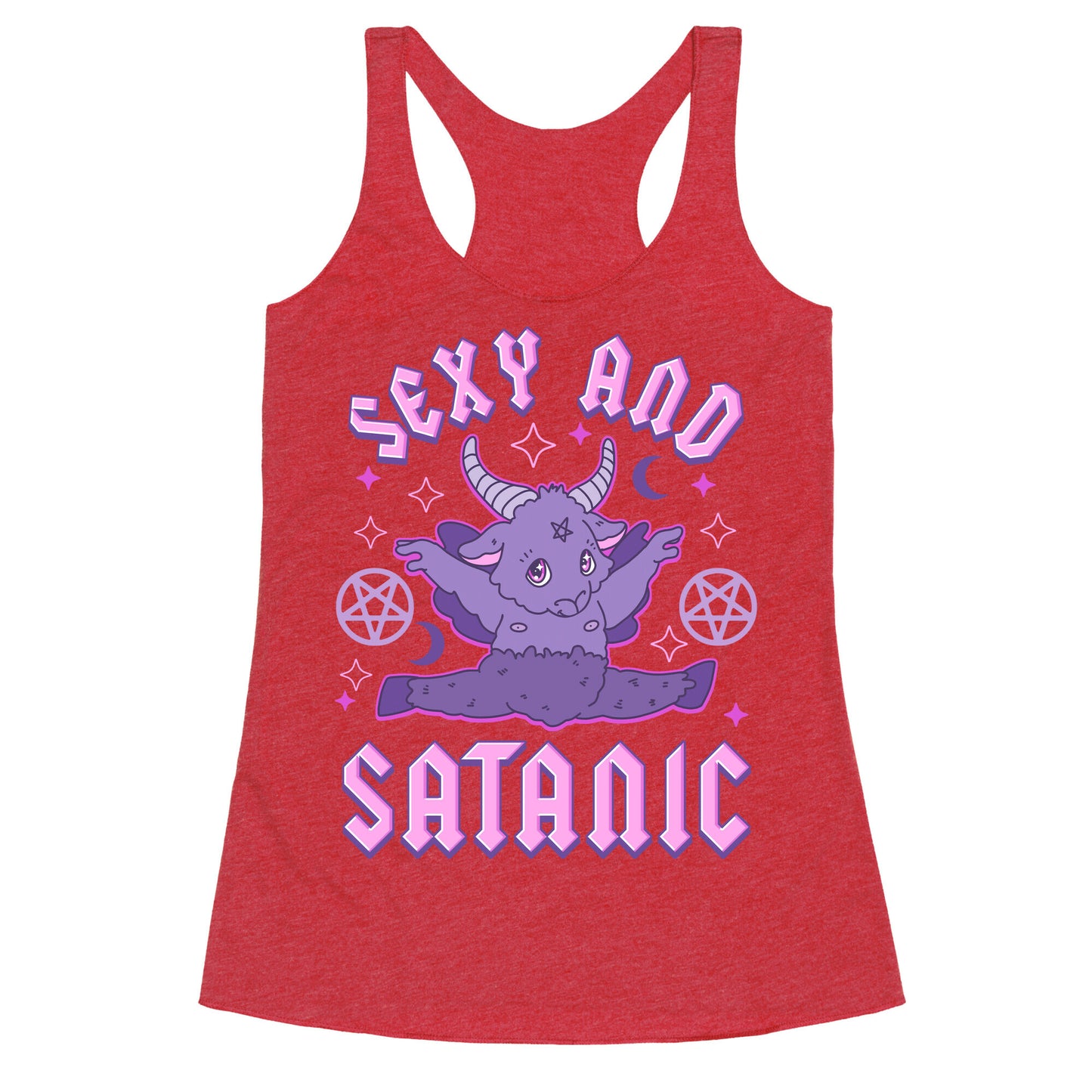 Sexy and Satanic Baphomet Racerback Tank