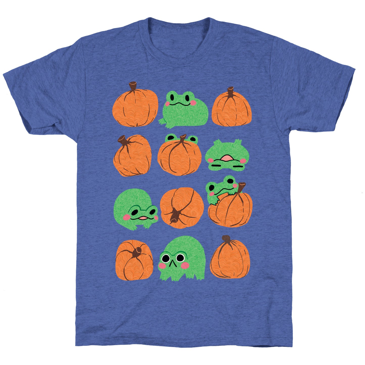 Pumpkins Frogs Unisex Triblend Tee