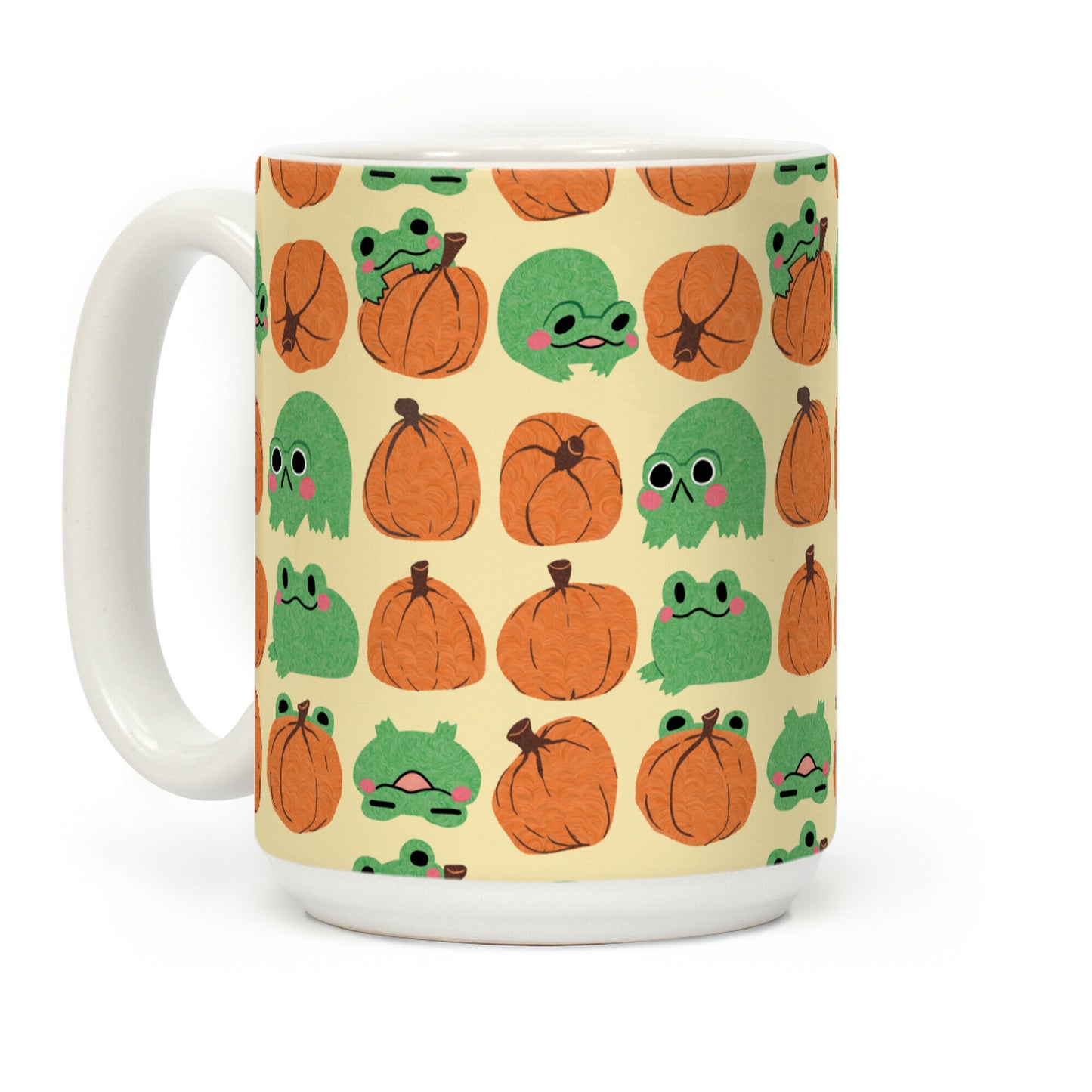Pumpkins  Frogs Coffee Mug