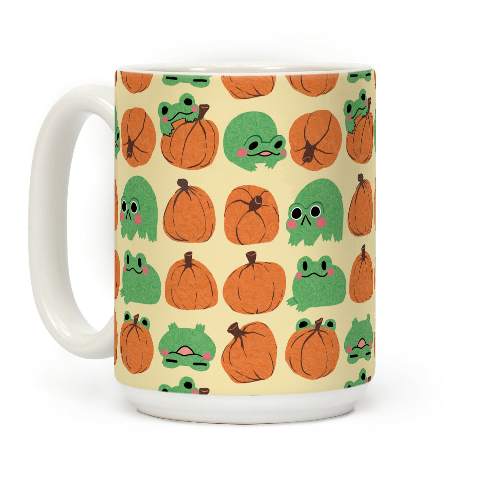 Pumpkins  Frogs Coffee Mug