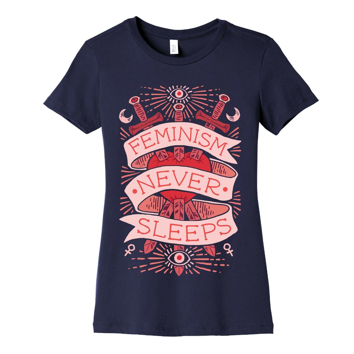 Feminism Never Sleeps Women's Cotton Tee