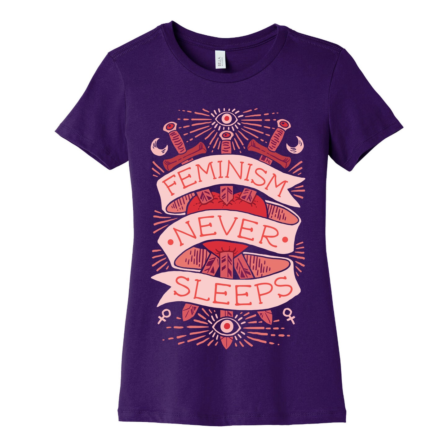 Feminism Never Sleeps Women's Cotton Tee