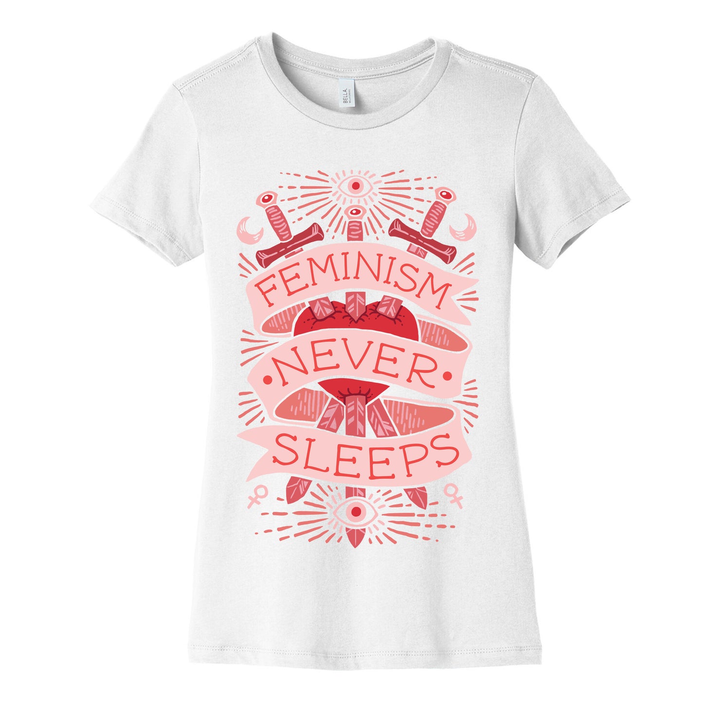 Feminism Never Sleeps Women's Cotton Tee