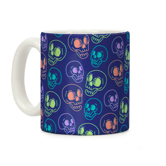 Pastel Skulls Glitch Coffee Mug