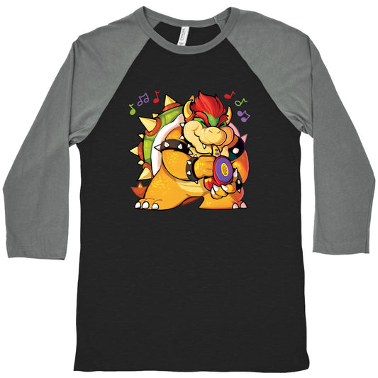 Sax-a-boom bowser Baseball Tee