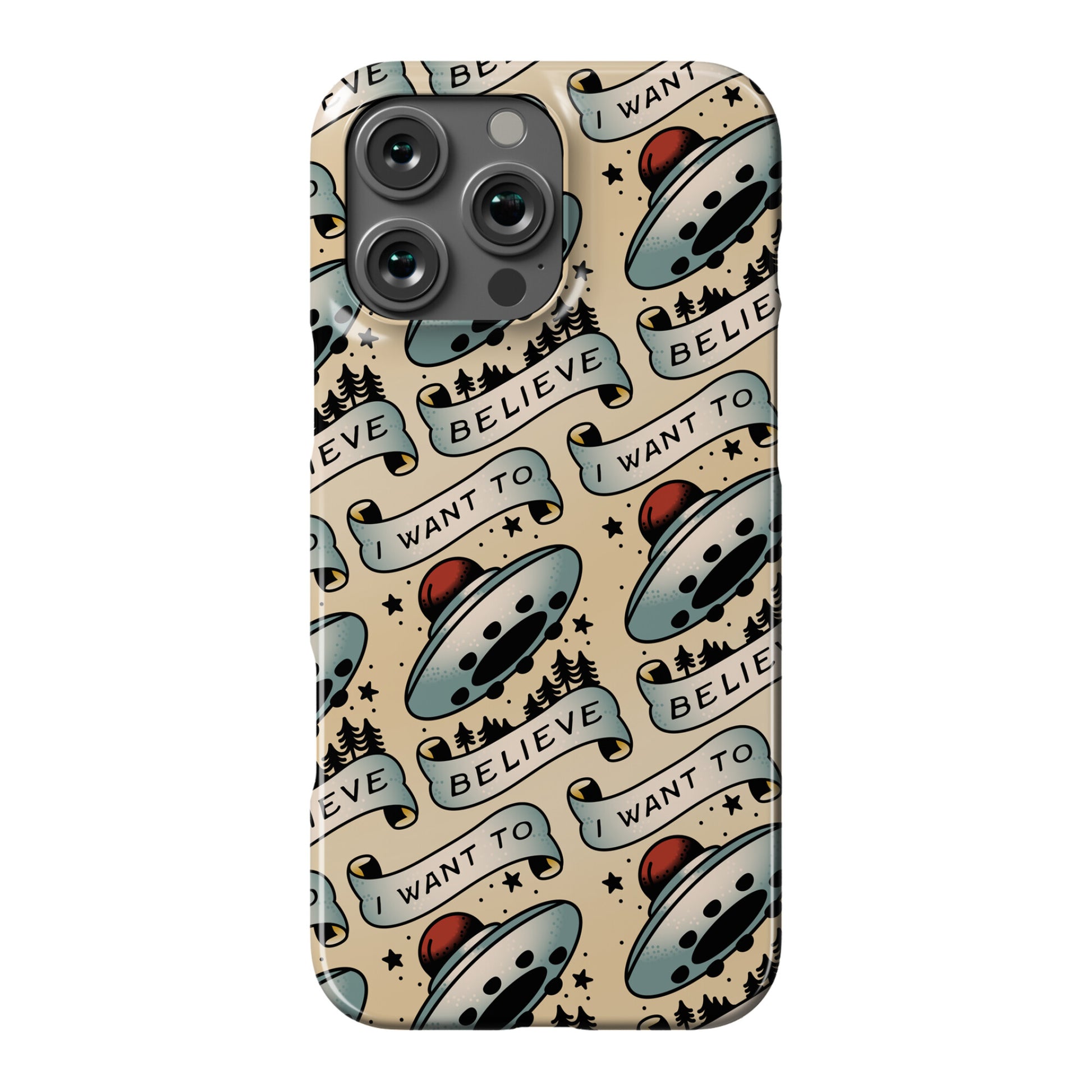 I Want to Believe (Old School Tattoo) Phone Case
