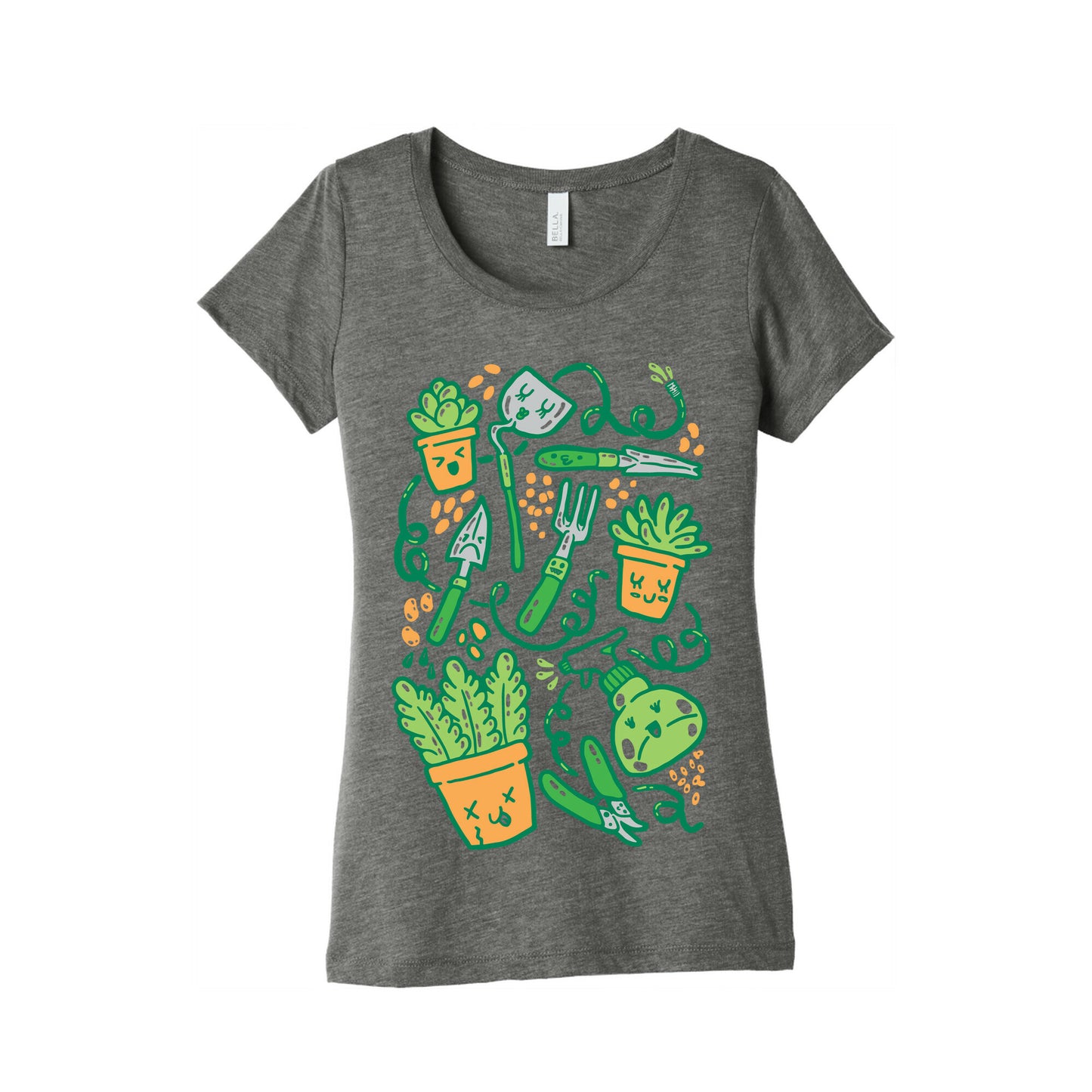 Kawaii Plants and Gardening Tools Women's Triblend Tee