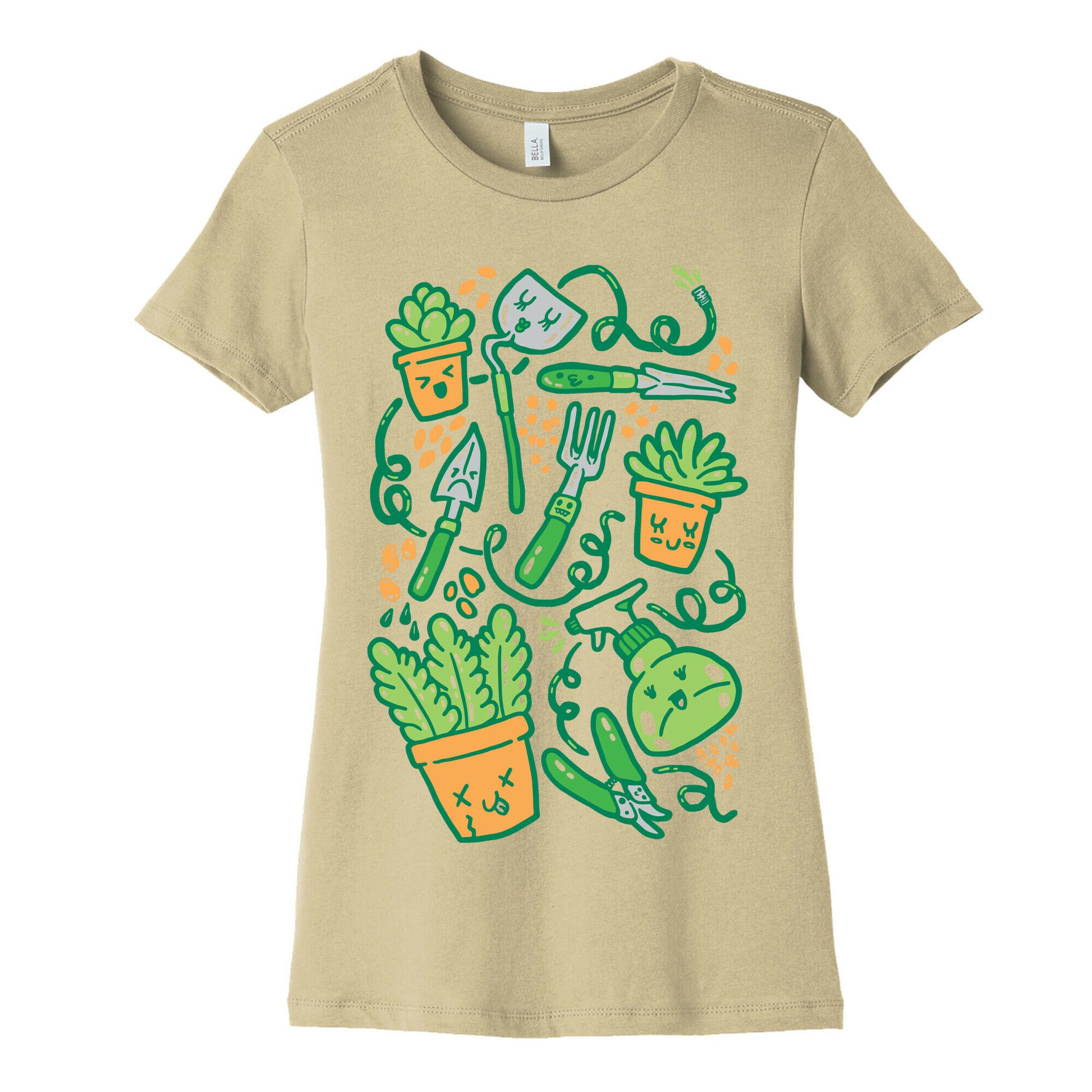Kawaii Plants and Gardening Tools Women's Cotton Tee