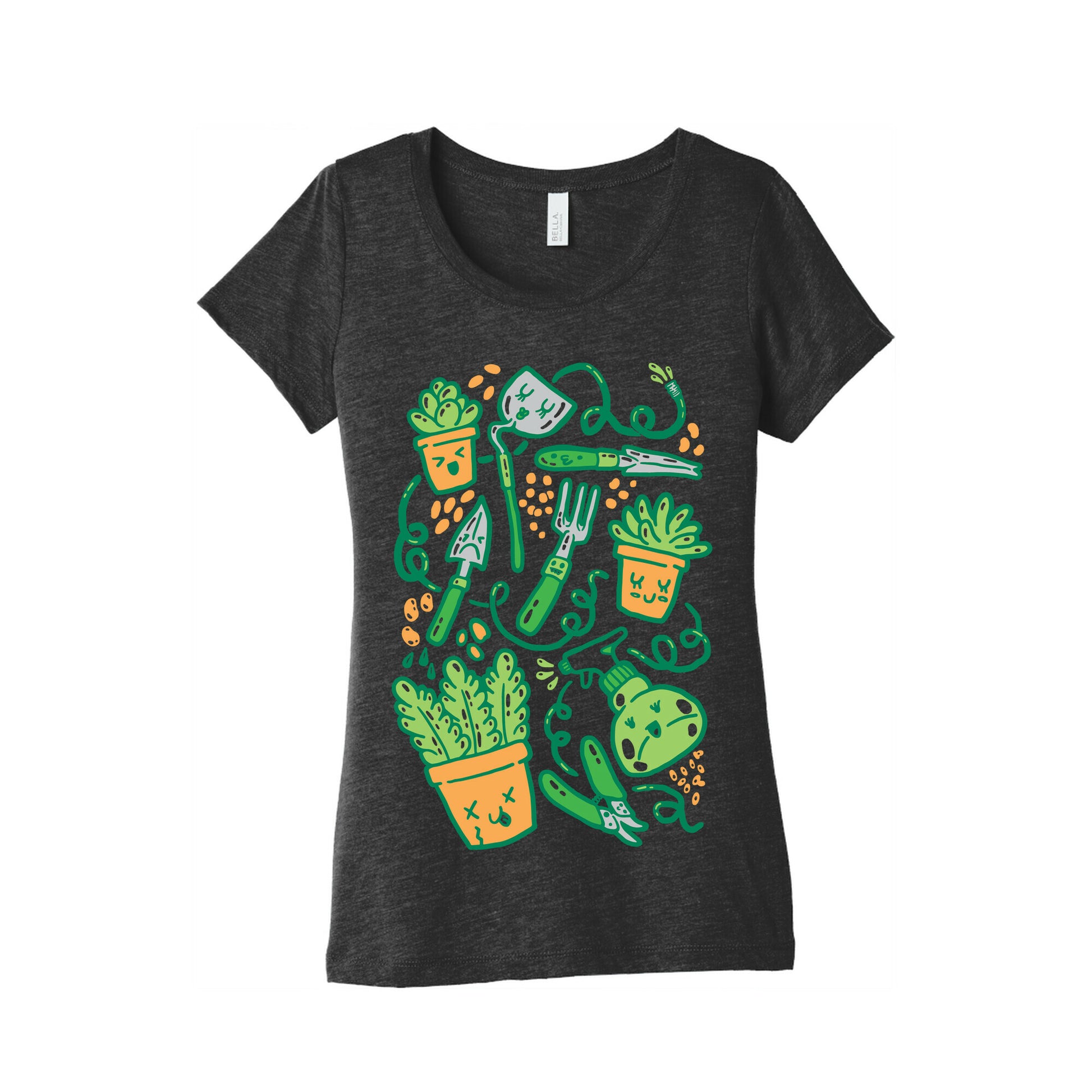 Kawaii Plants and Gardening Tools Women's Triblend Tee