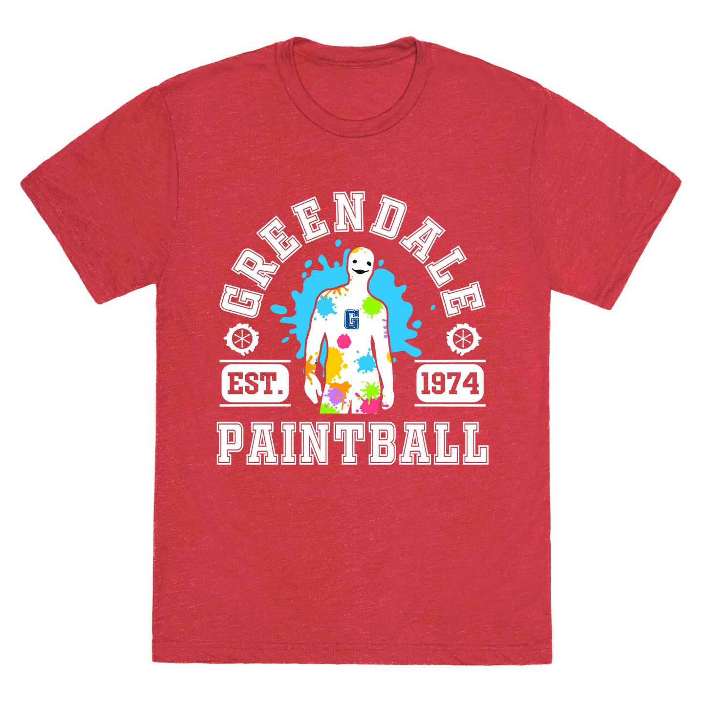 Greendale Community College Paintball Unisex Triblend Tee