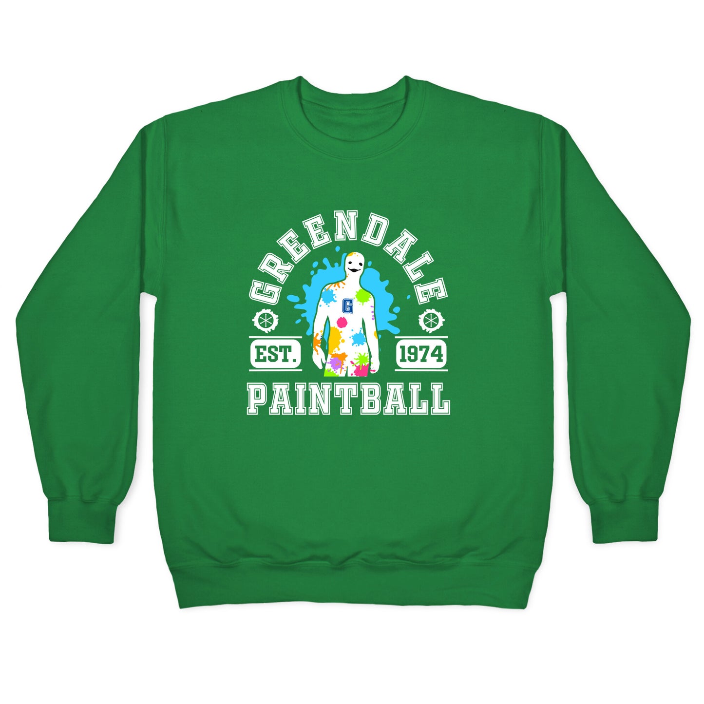 Greendale Community College Paintball Crewneck Sweatshirt