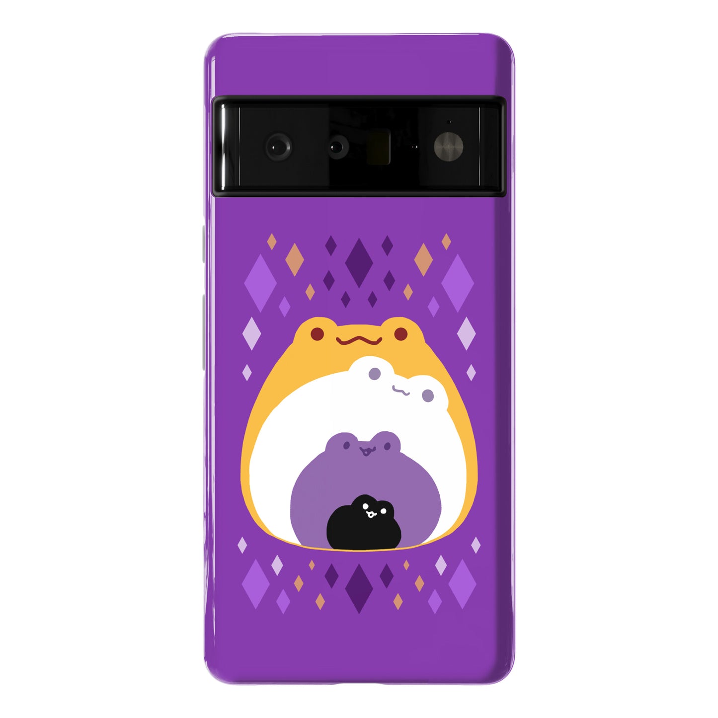 Frogs In Frogs In Frogs Nonbinary Pride Phone Case