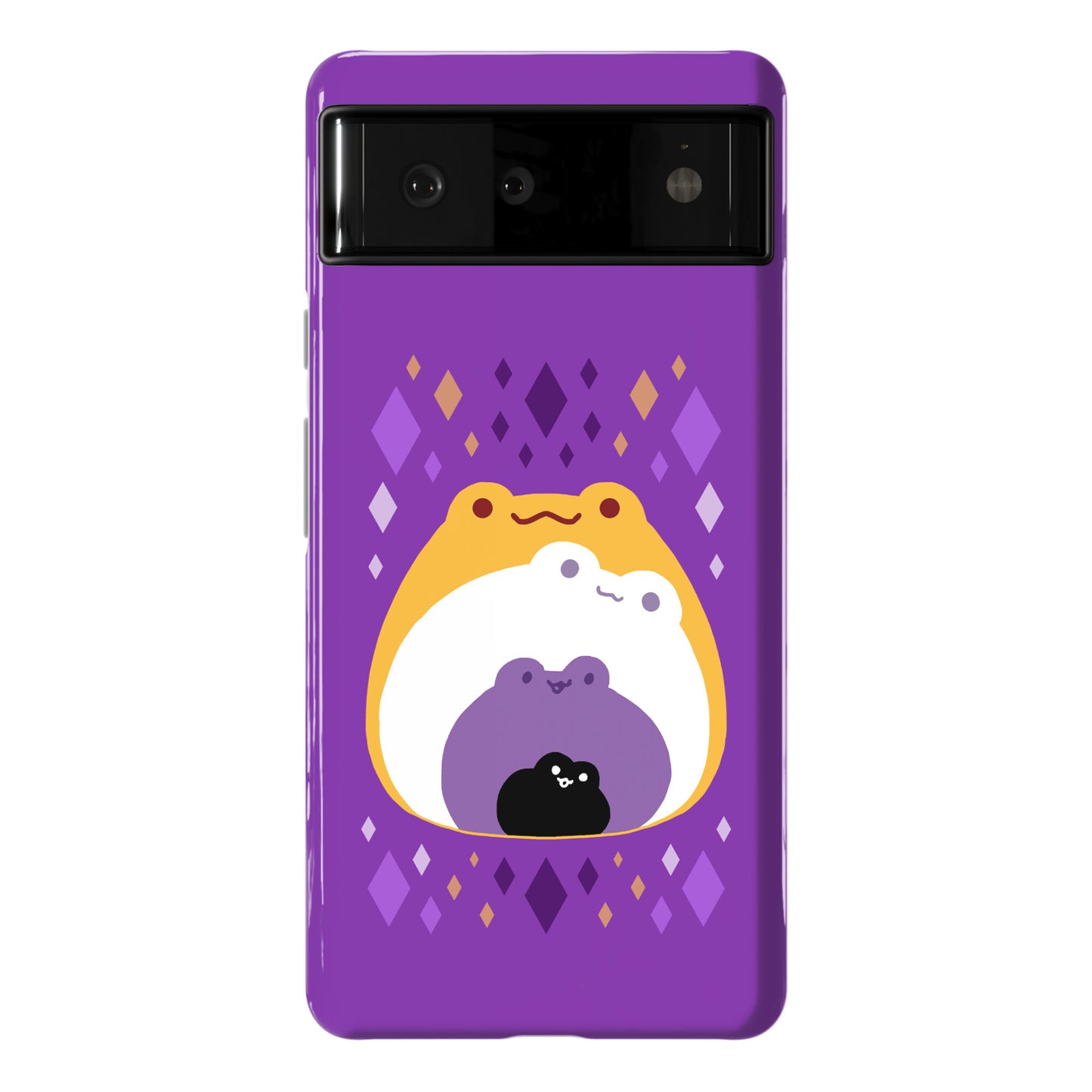 Frogs In Frogs In Frogs Nonbinary Pride Phone Case