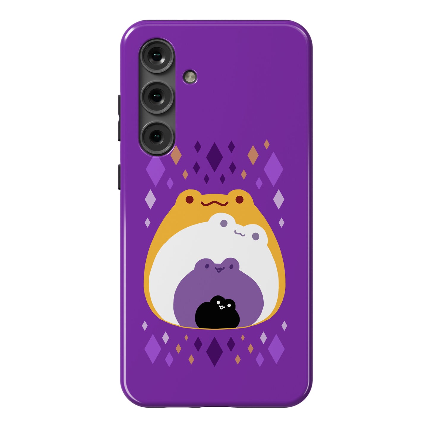 Frogs In Frogs In Frogs Nonbinary Pride Phone Case