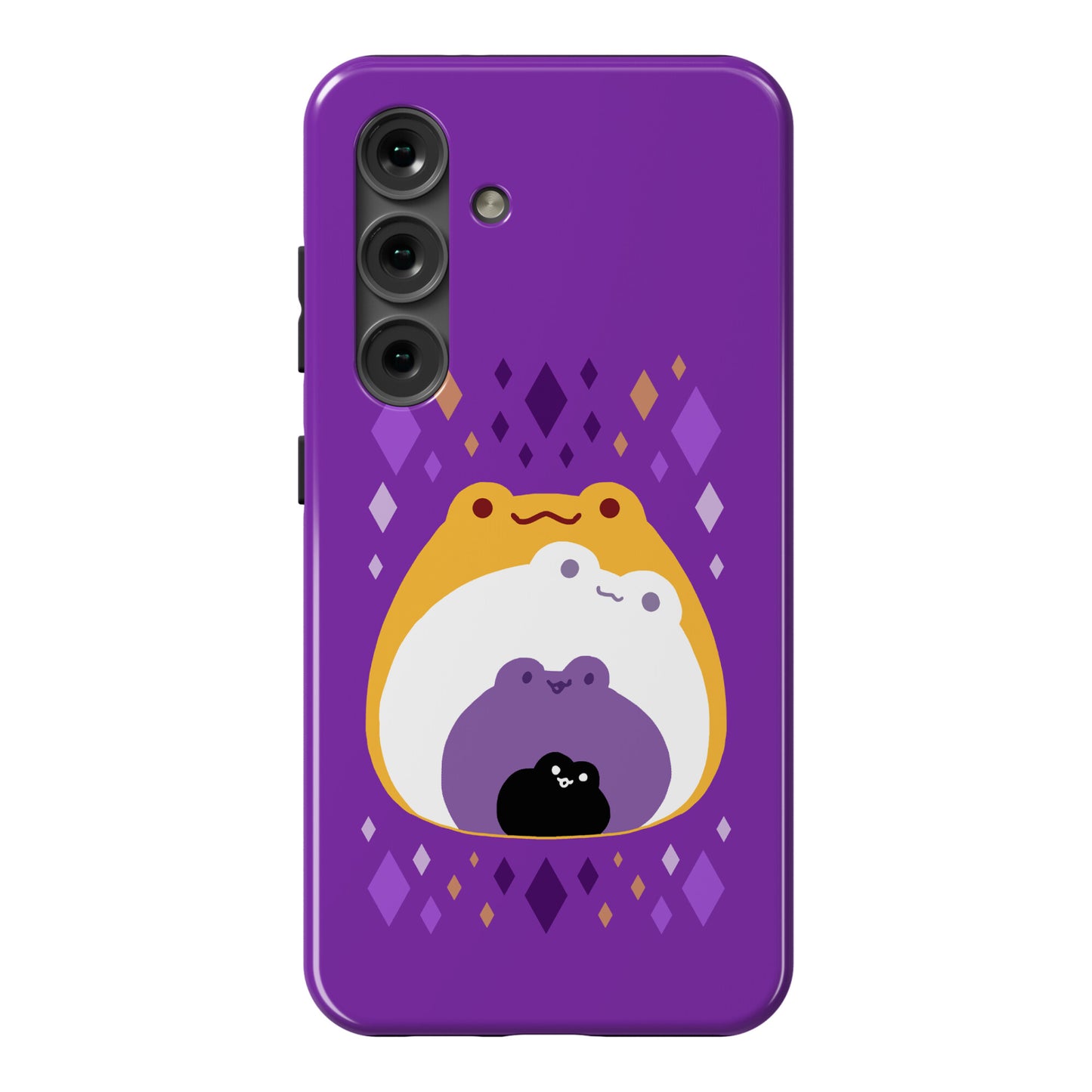 Frogs In Frogs In Frogs Nonbinary Pride Phone Case