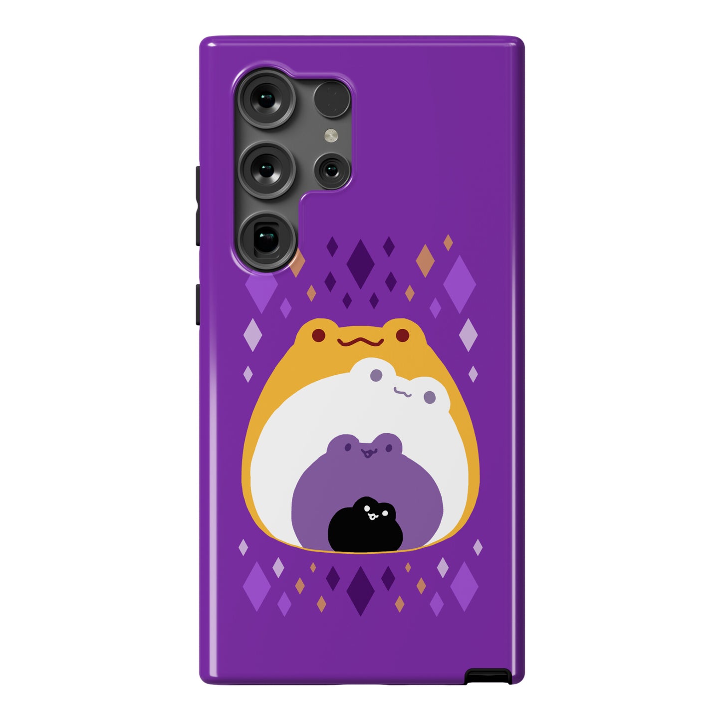 Frogs In Frogs In Frogs Nonbinary Pride Phone Case