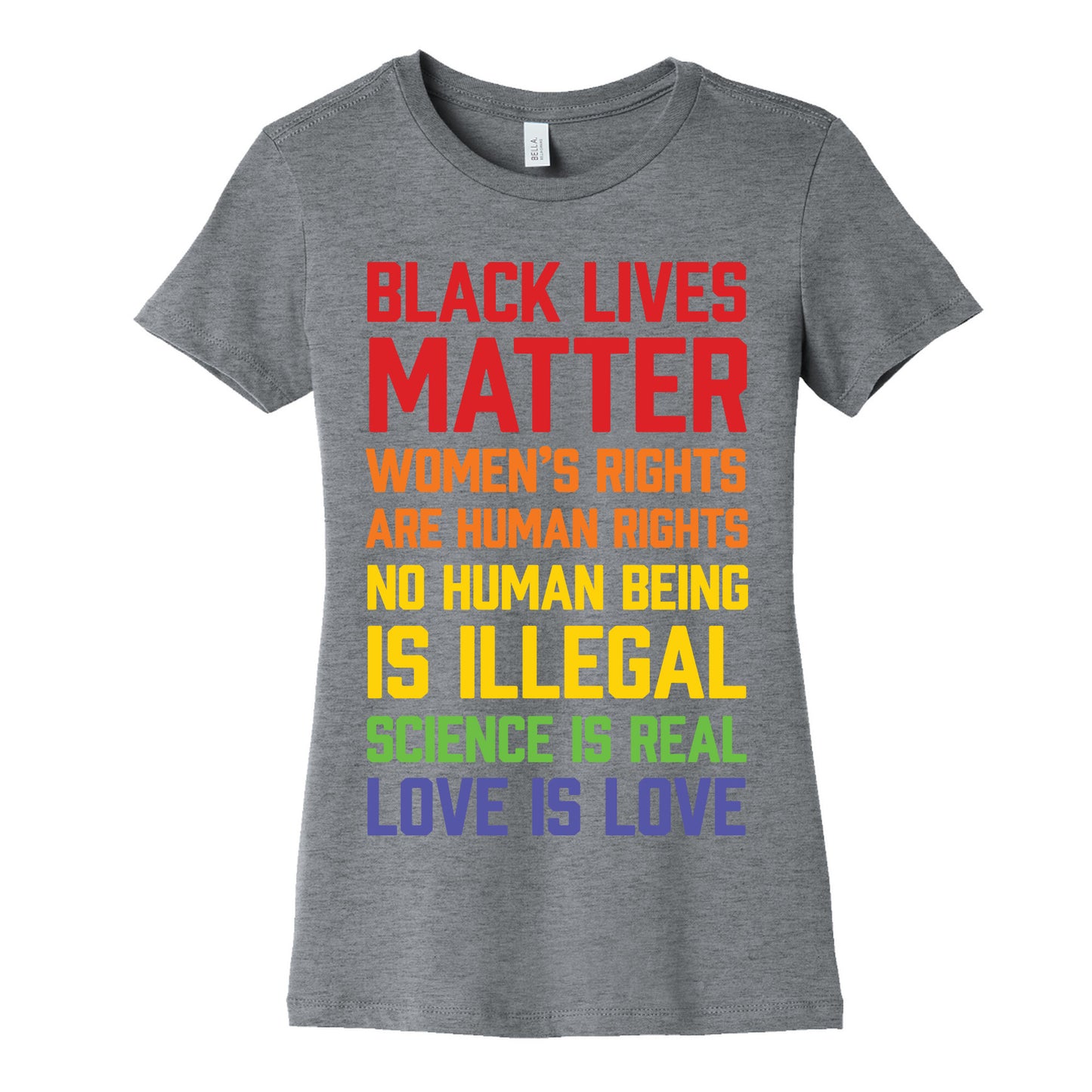 Black Lives Matter List Women's Cotton Tee