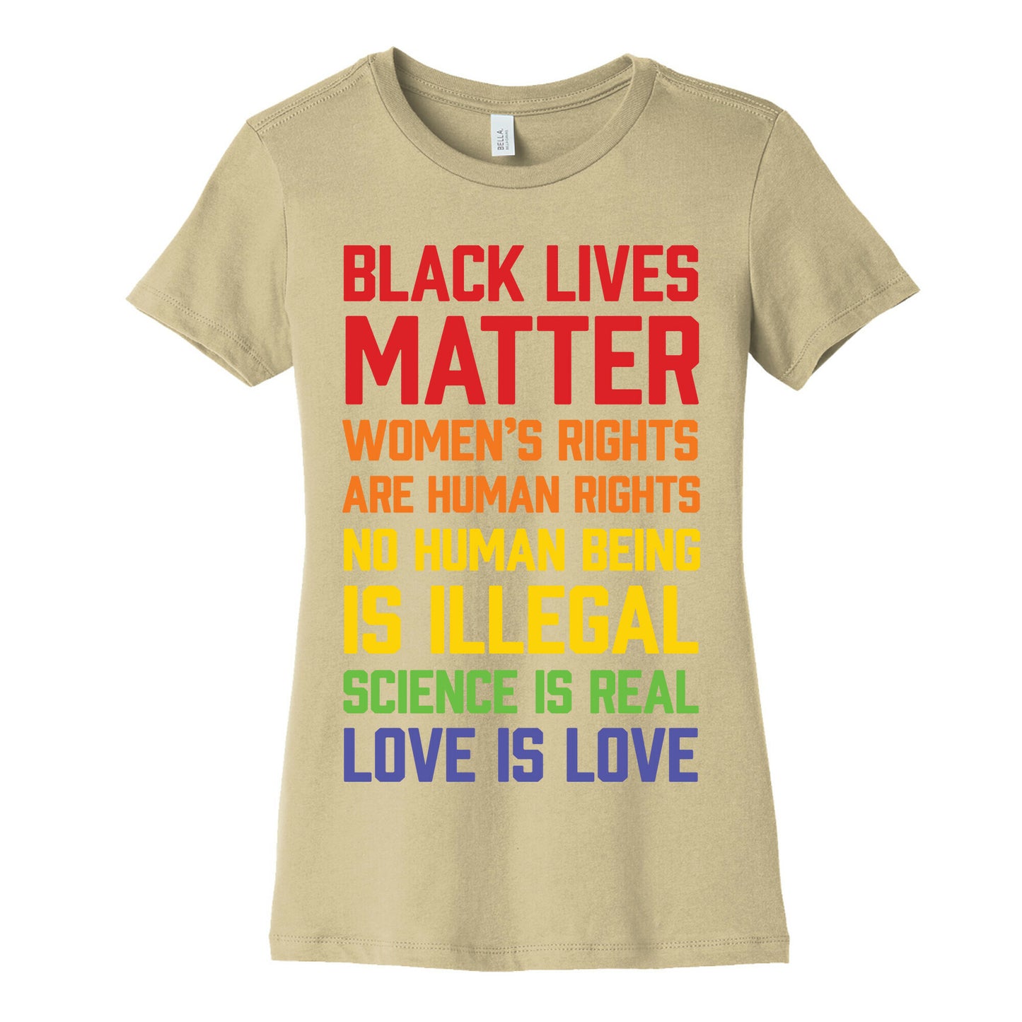 Black Lives Matter List Women's Cotton Tee