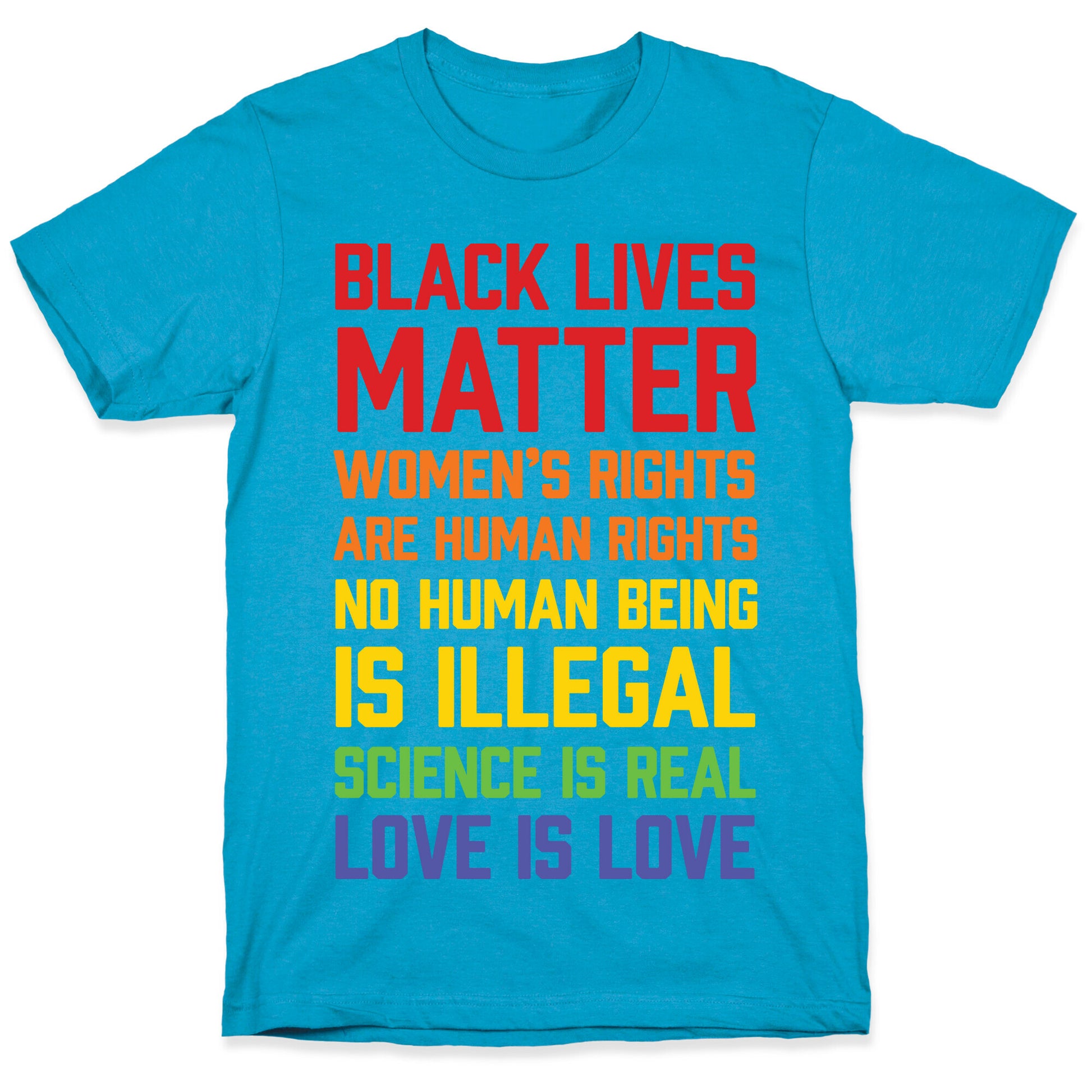 Black Lives Matter List Unisex Triblend Tee