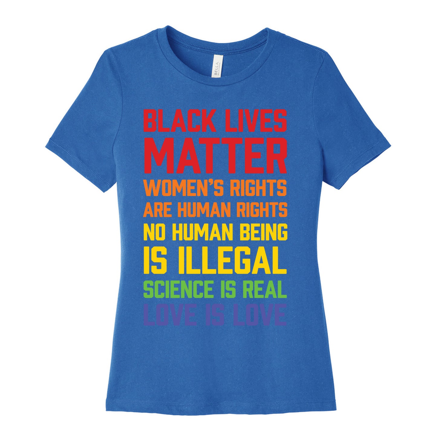 Black Lives Matter List Women's Cotton Tee