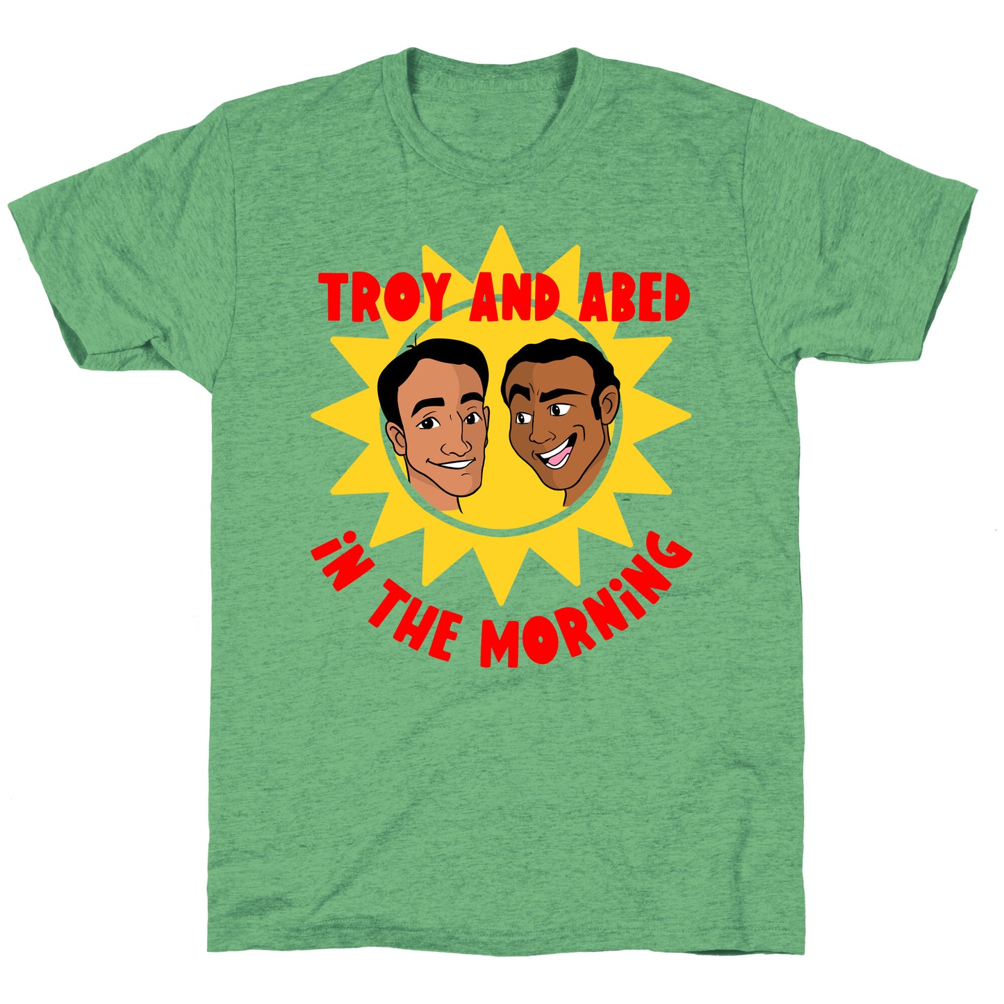 Troy and Abed in the Morning Unisex Triblend Tee