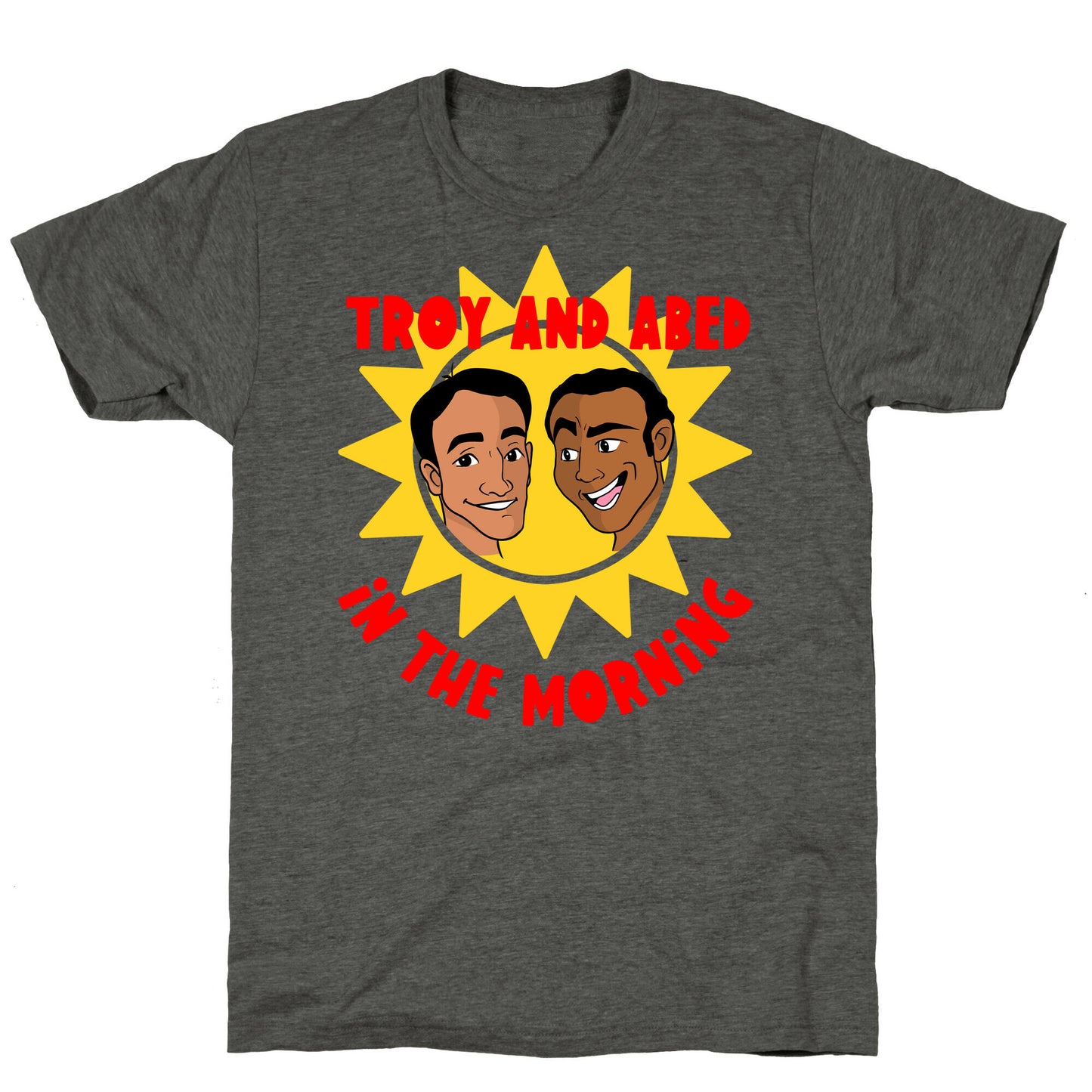 Troy and Abed in the Morning Unisex Triblend Tee
