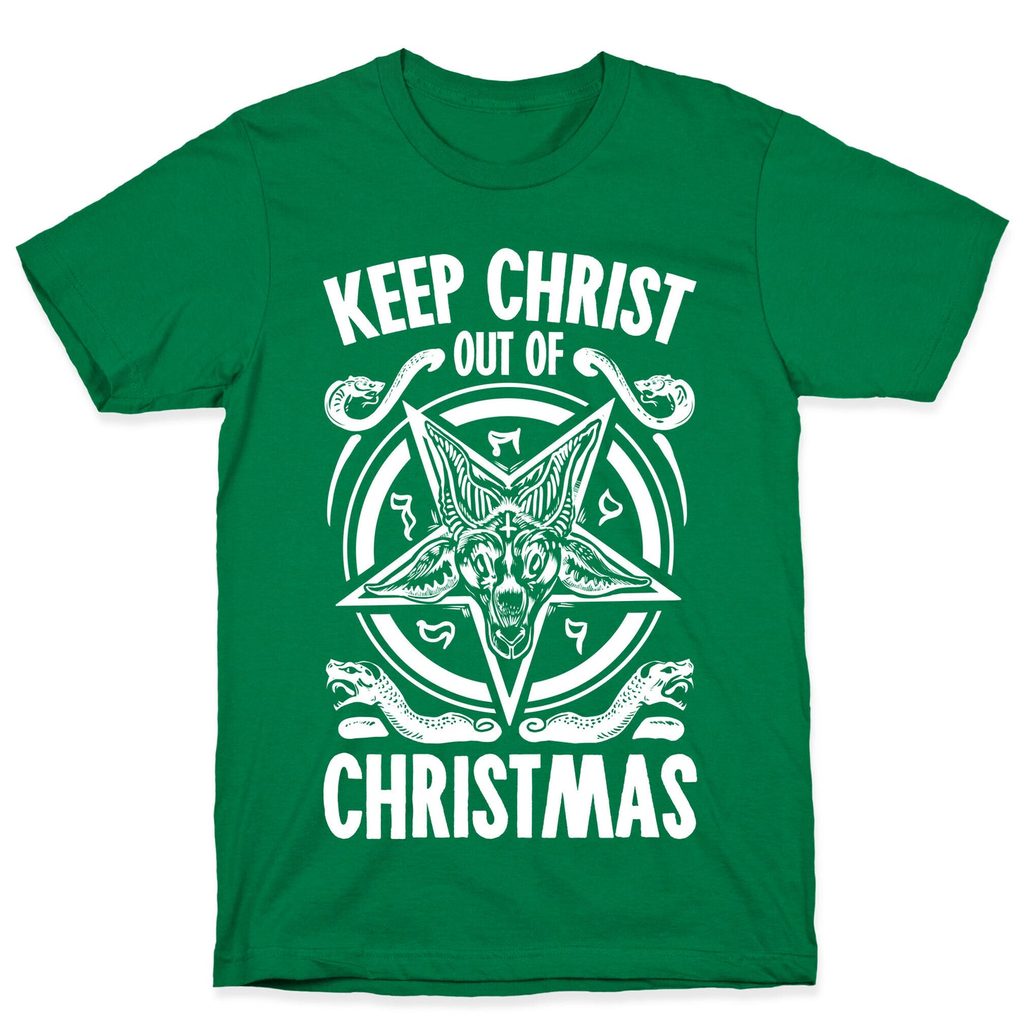 Keep Christ Out of Christmas Baphomet T-Shirt
