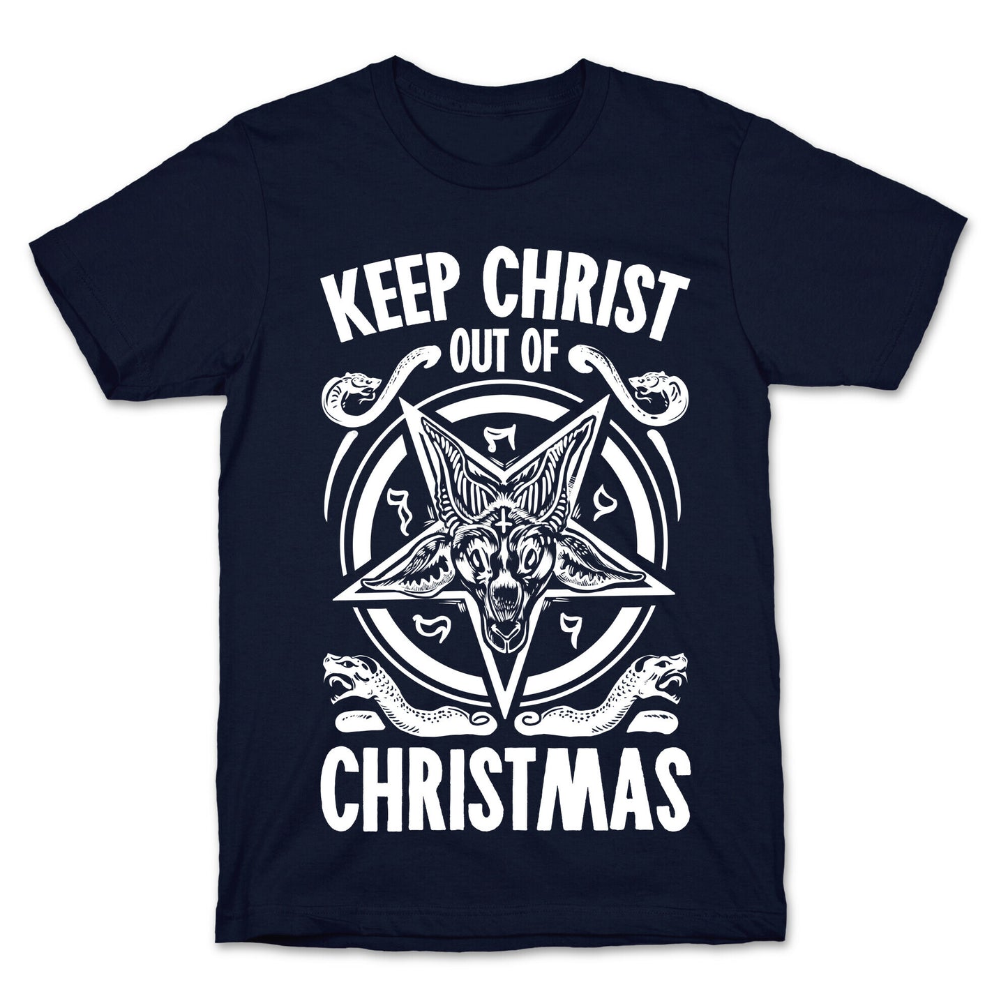 Keep Christ Out of Christmas Baphomet T-Shirt